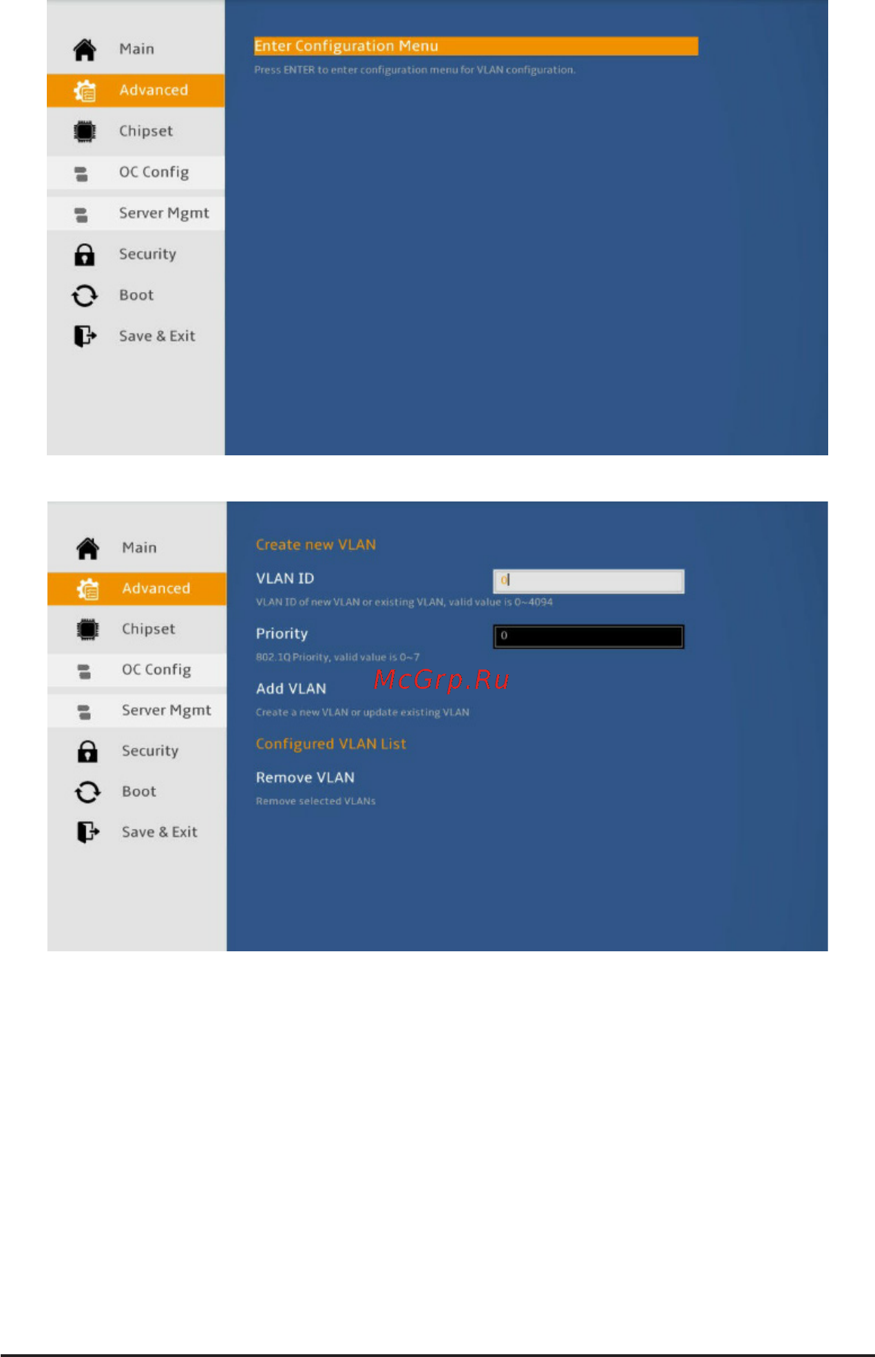 Gigabyte R161-R12 (rev. 100) [60/123] 2 16 vlan configuration