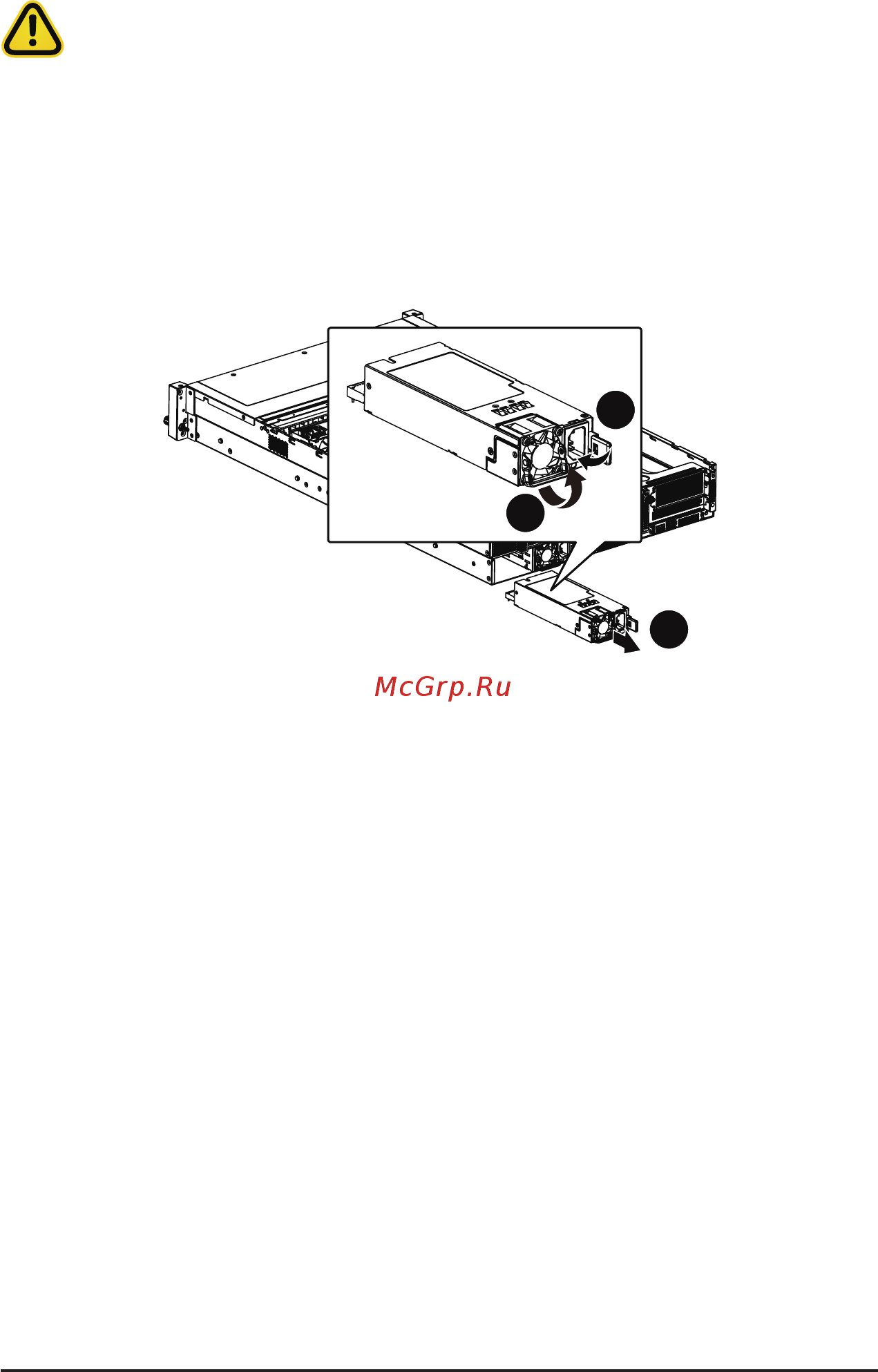 Gigabyte R261-3C0 (rev. 100/200) [31/107] 8 removing and installing the power supply