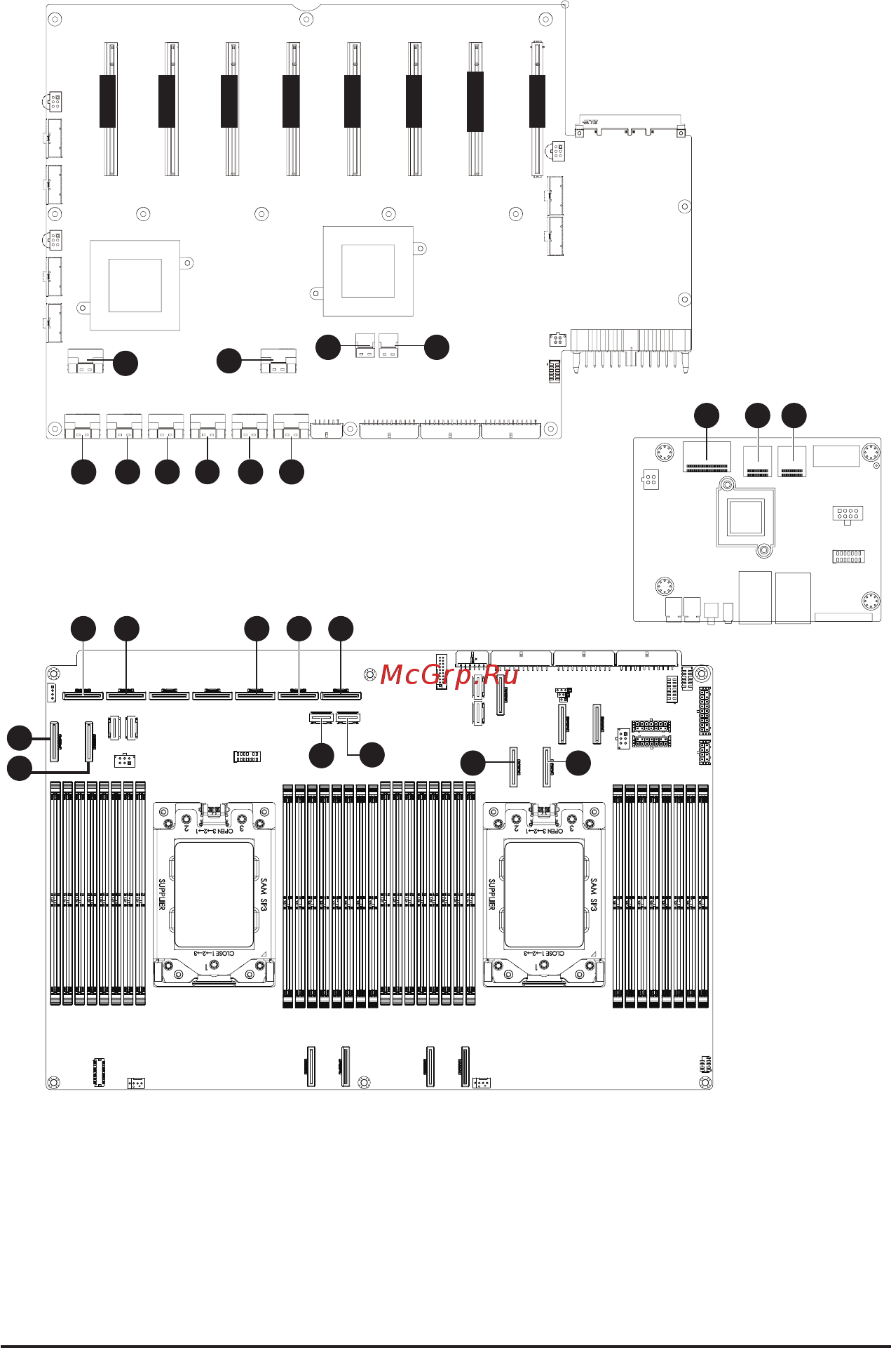 Gigabyte G492-Z51 (rev. 100) [43/141] 14 cable connections