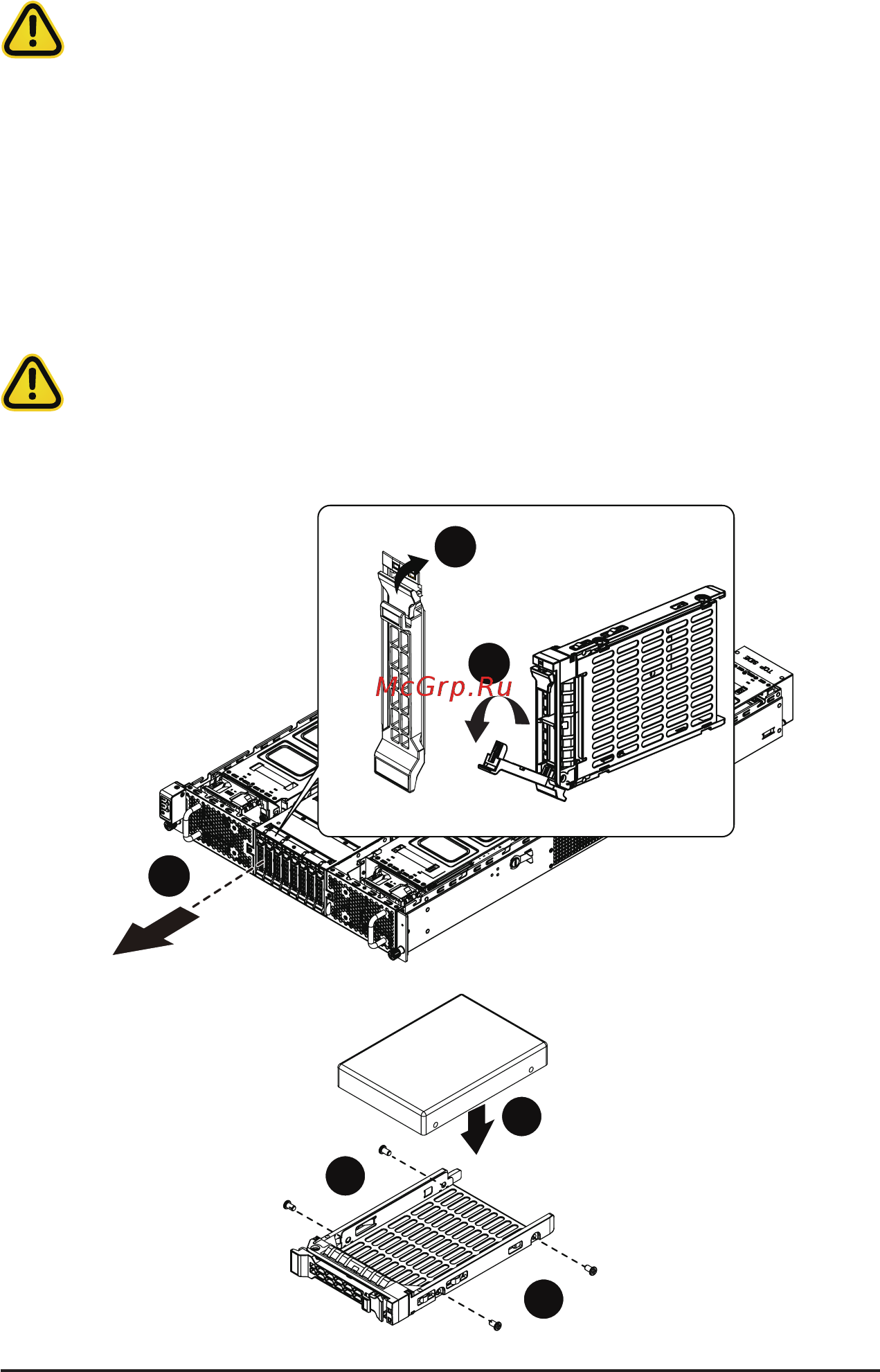 Gigabyte G292-Z42 (rev. 100) [40/155] 7 installing the hard disk drive