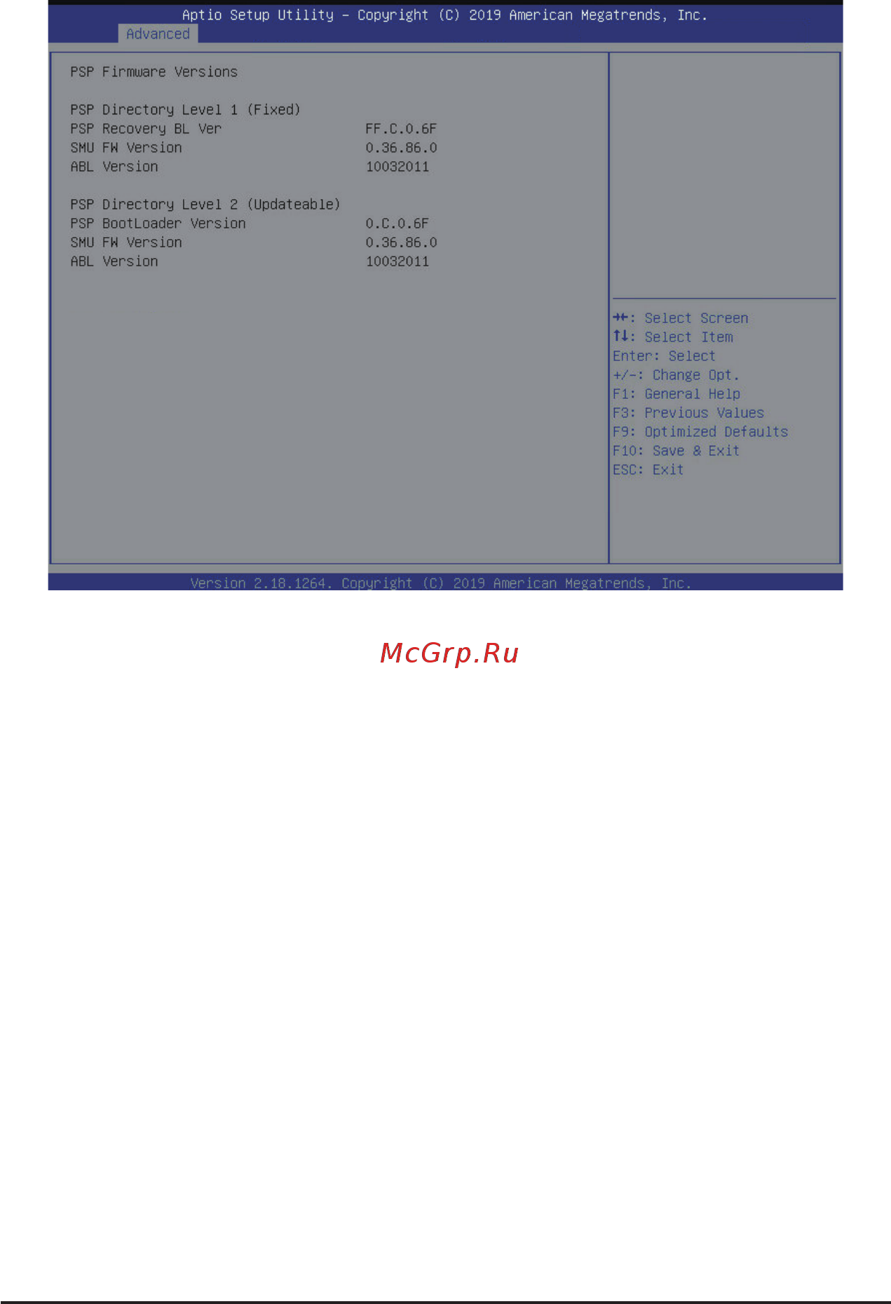 Gigabyte G292-Z42 (rev. 100) [66/155] 2 2 psp firmware versions