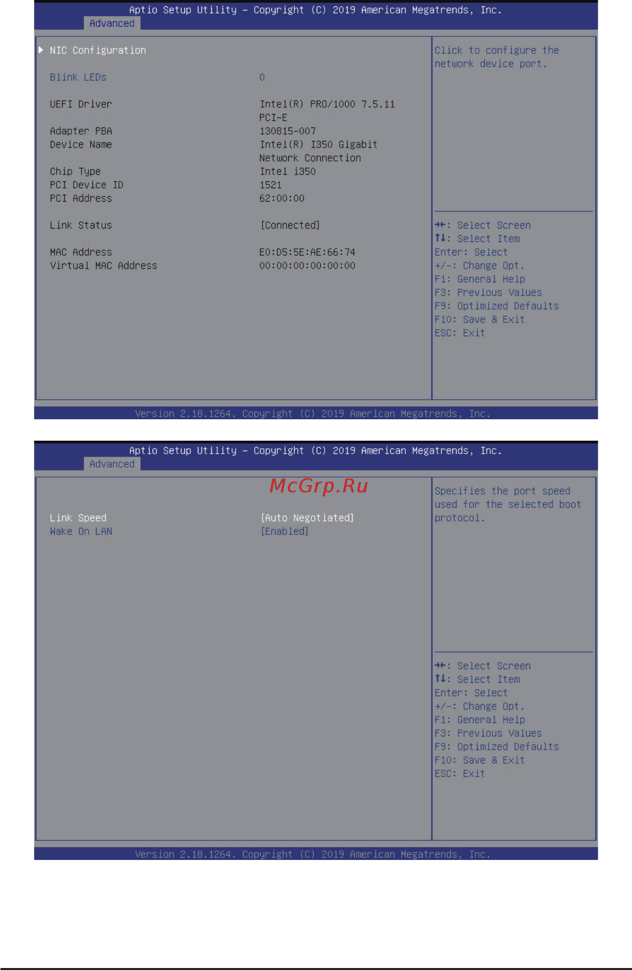Gigabyte G292-Z42 (rev. 100) [87/155] 2 18 intel r i350 gigabit network connection