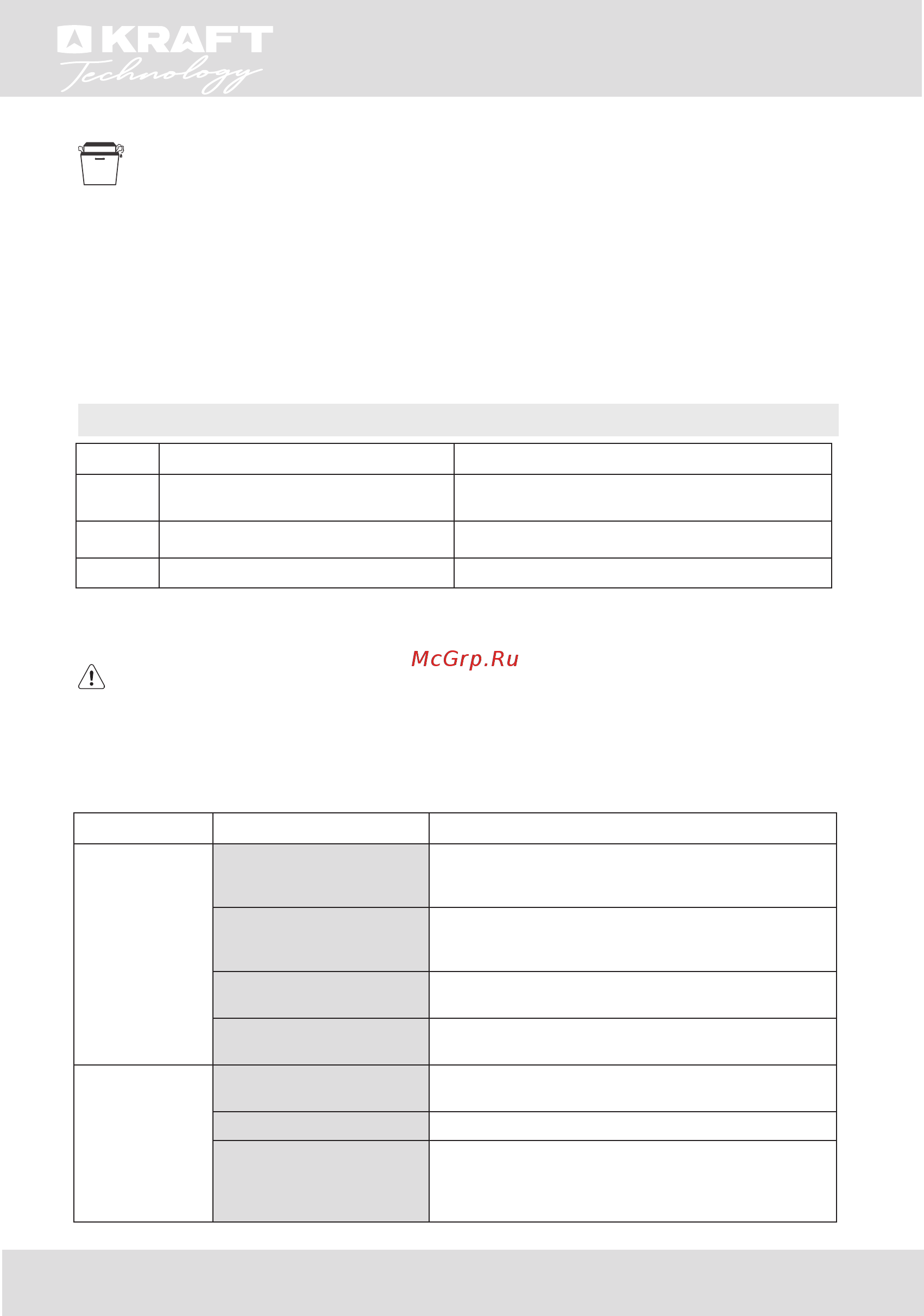 KRAFT Technology TCH-DM459D1106SBI [49/56] Troubleshooting tips