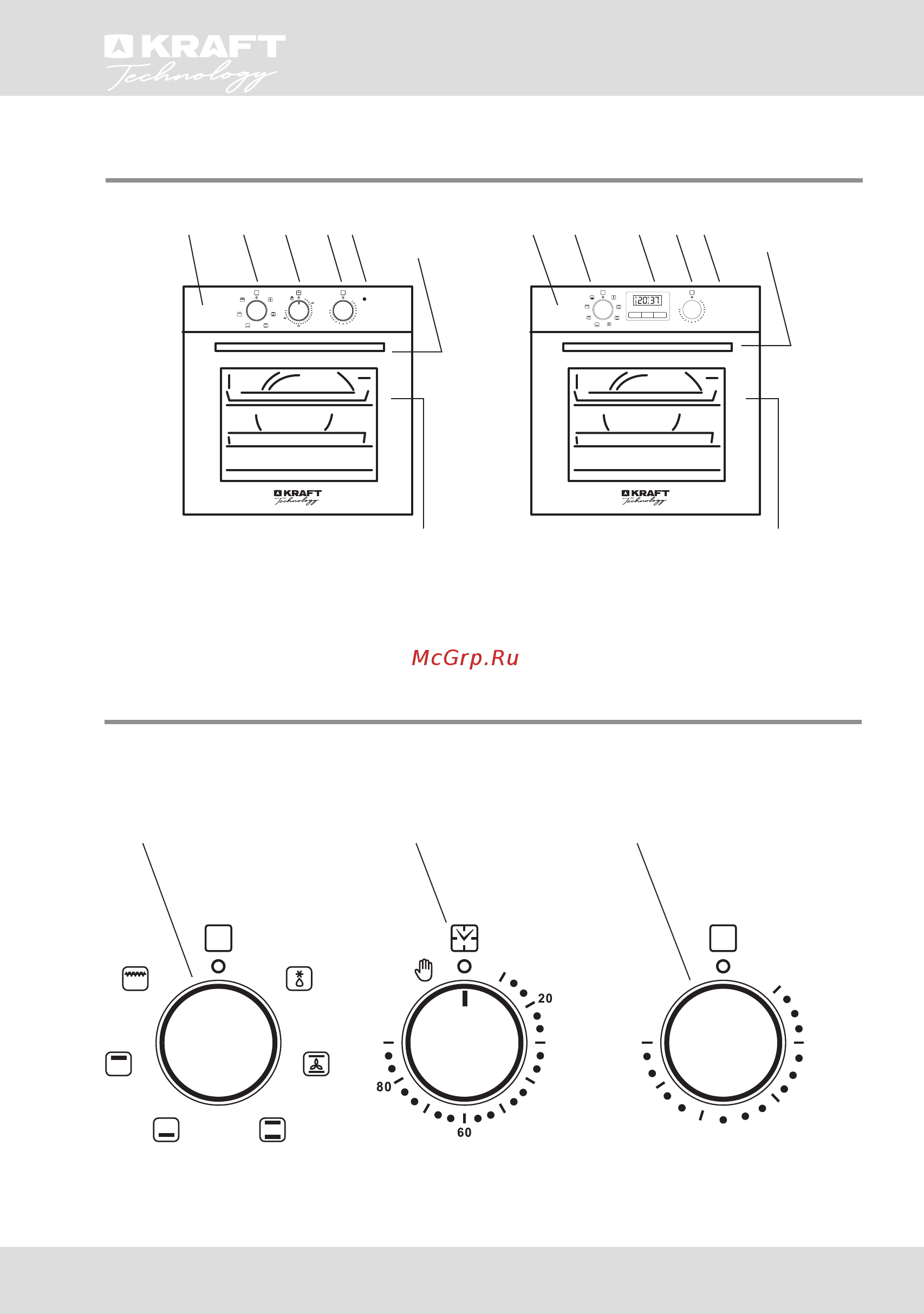 KRAFT Technology TCH-OV102WG [26/40] Control panel