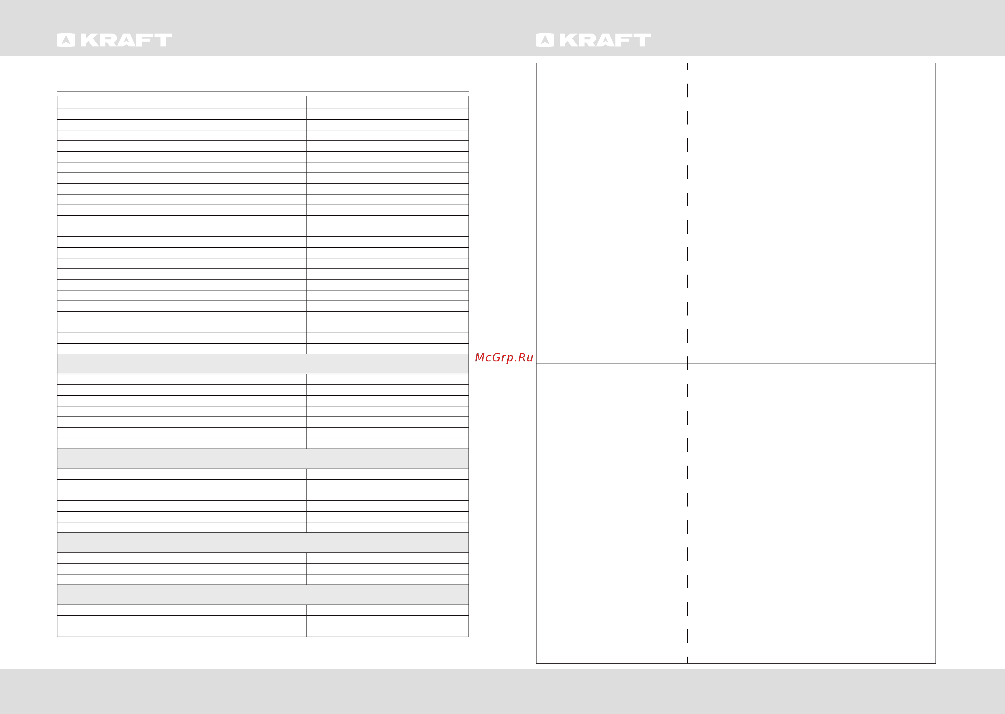 KRAFT KF-NF720GD [7/16] Спецификация комплектация