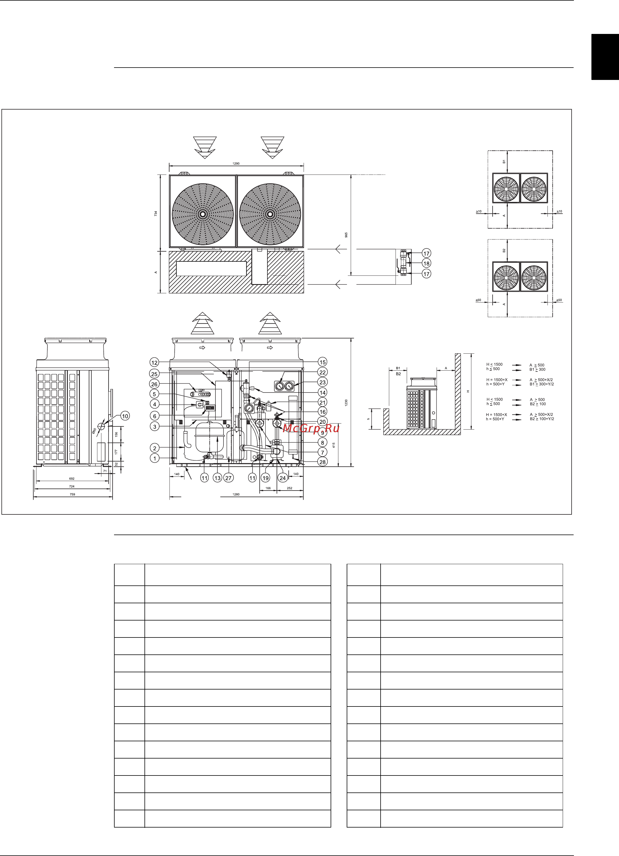 Daikin EUWAB5KAZW1 [59/215] Outlook drawing euwab5 8kazw1 euwyb5 8kazw1