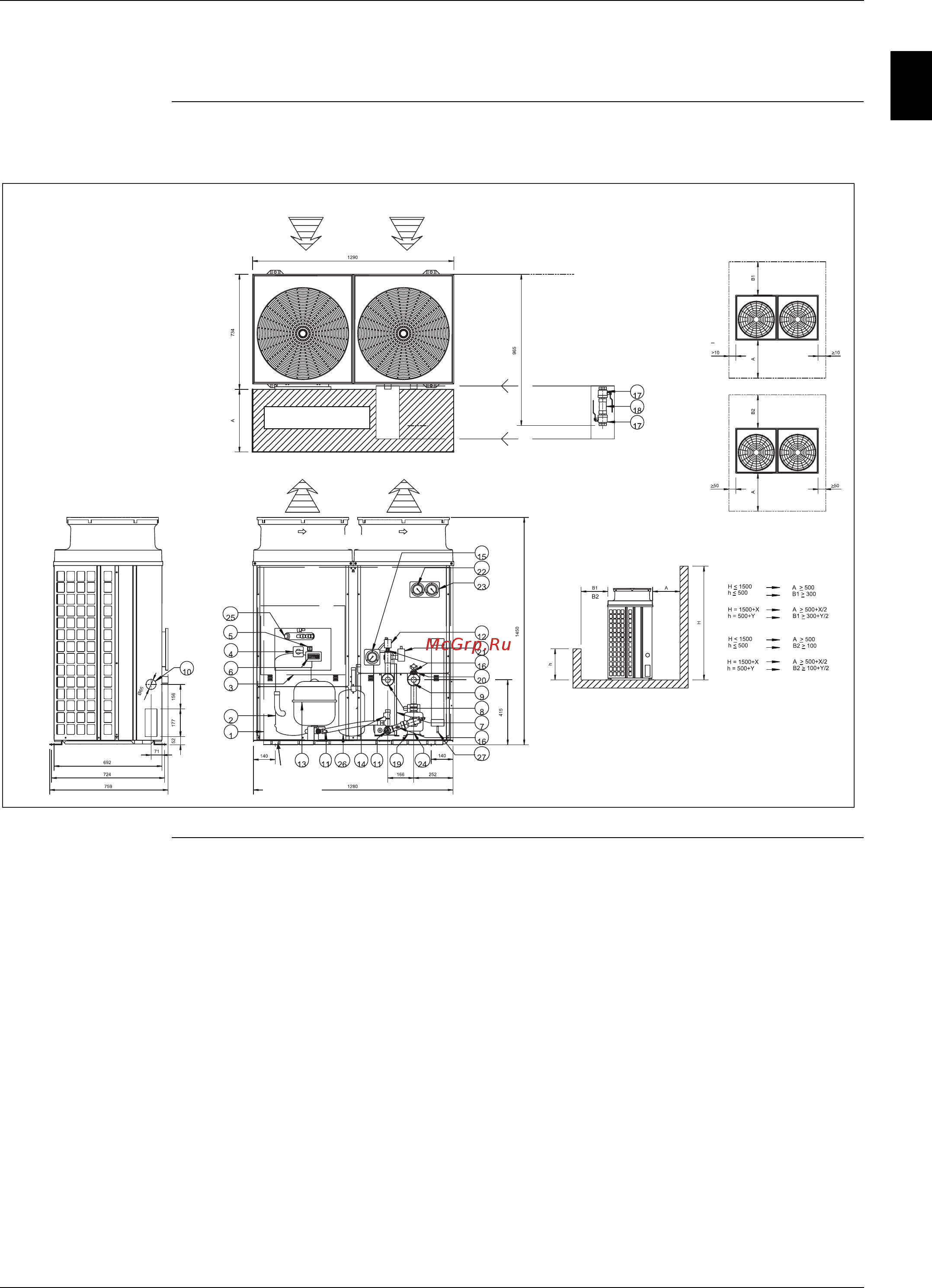 Daikin EUWAN5KAZW1 [61/215] Outlook drawing euwap10 12kazw1 euwyp10 12kazw1