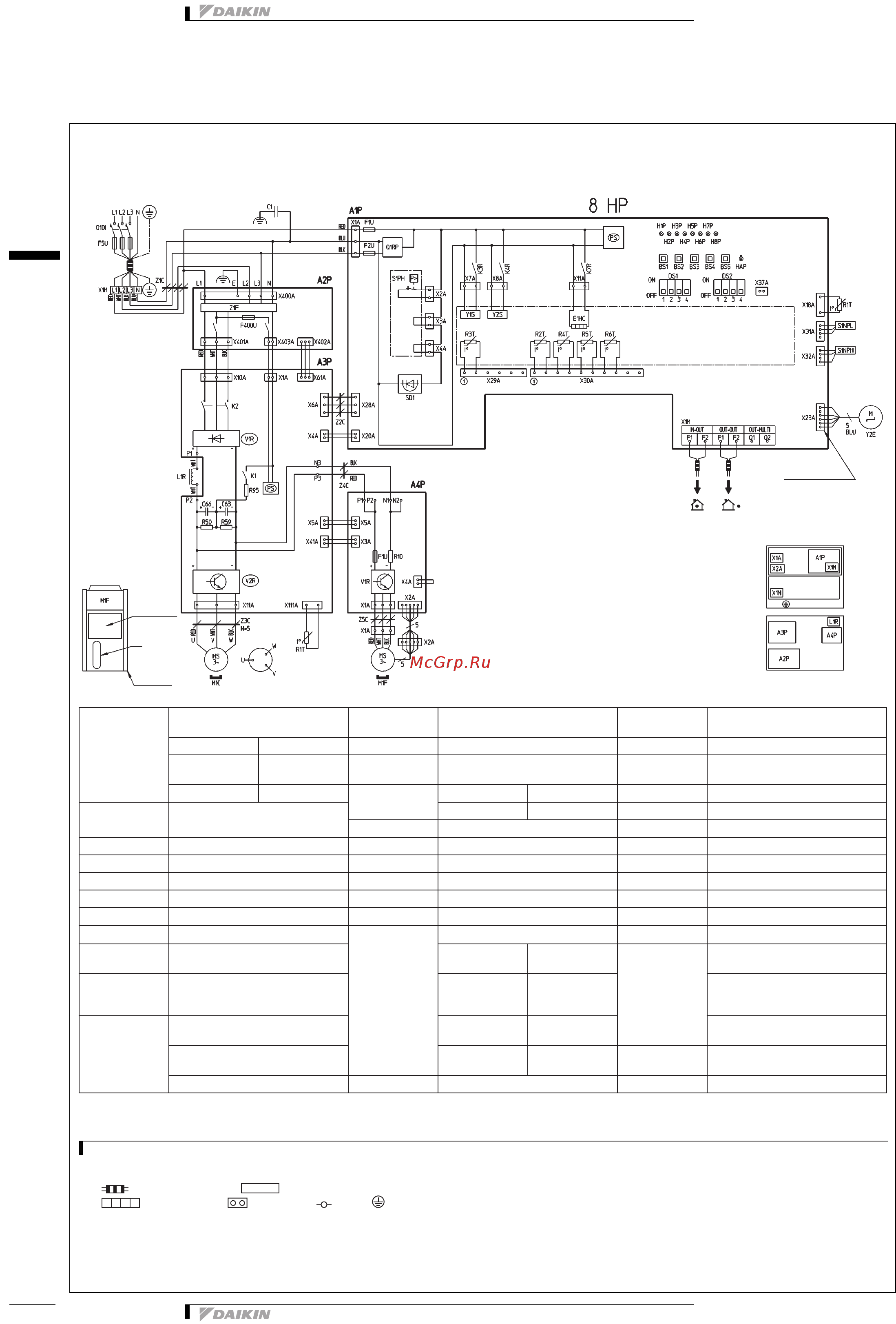 Daikin EWAQ032BAWP [22/33] Монтажные схемы