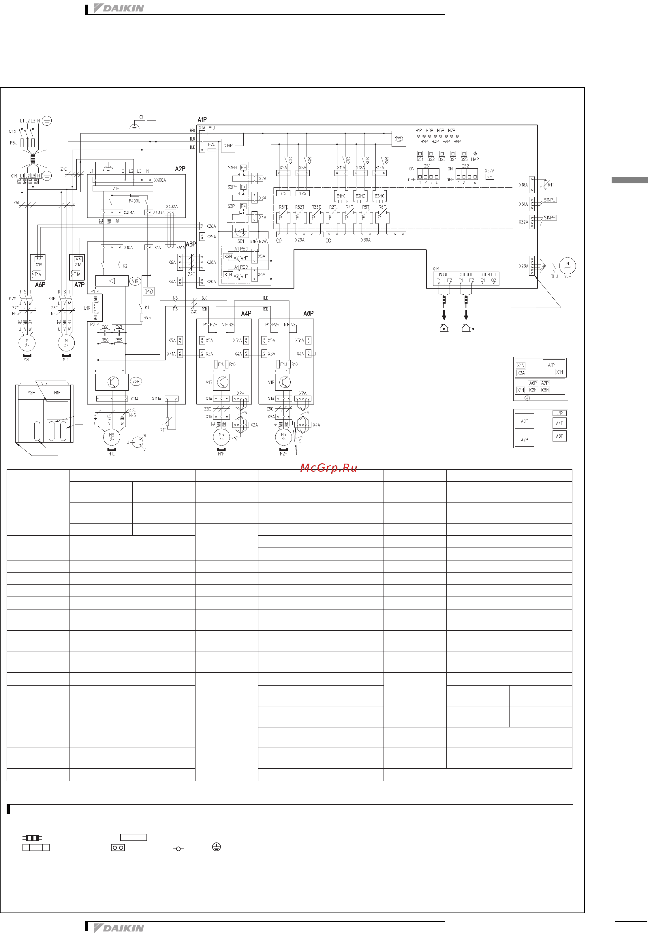 Daikin EWAQ032BAWP [25/33] Монтажные схемы