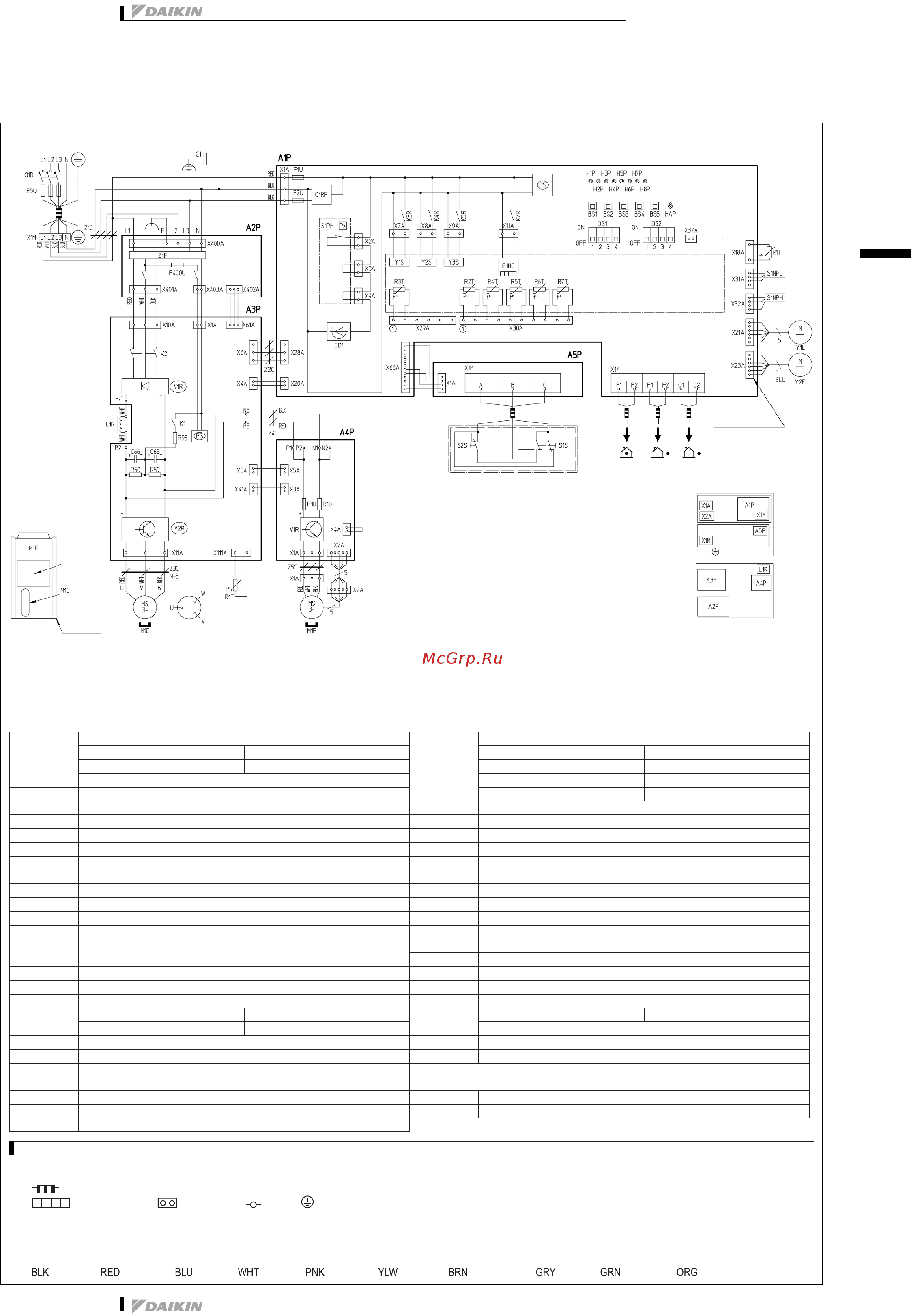Daikin EWYQ025BAWN [23/34] Монтажные схемы