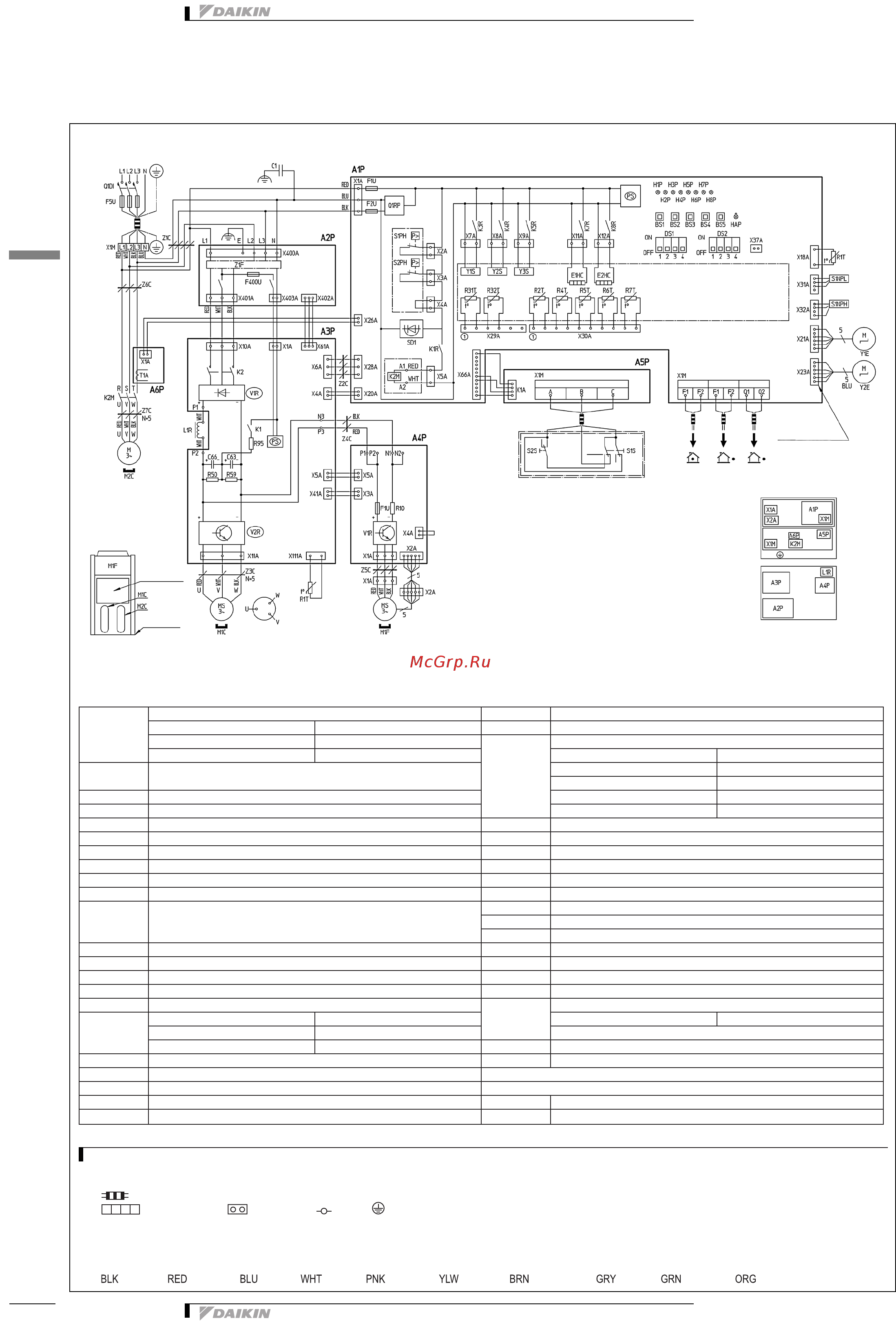 Daikin EWYQ025BAWN [24/34] Монтажные схемы