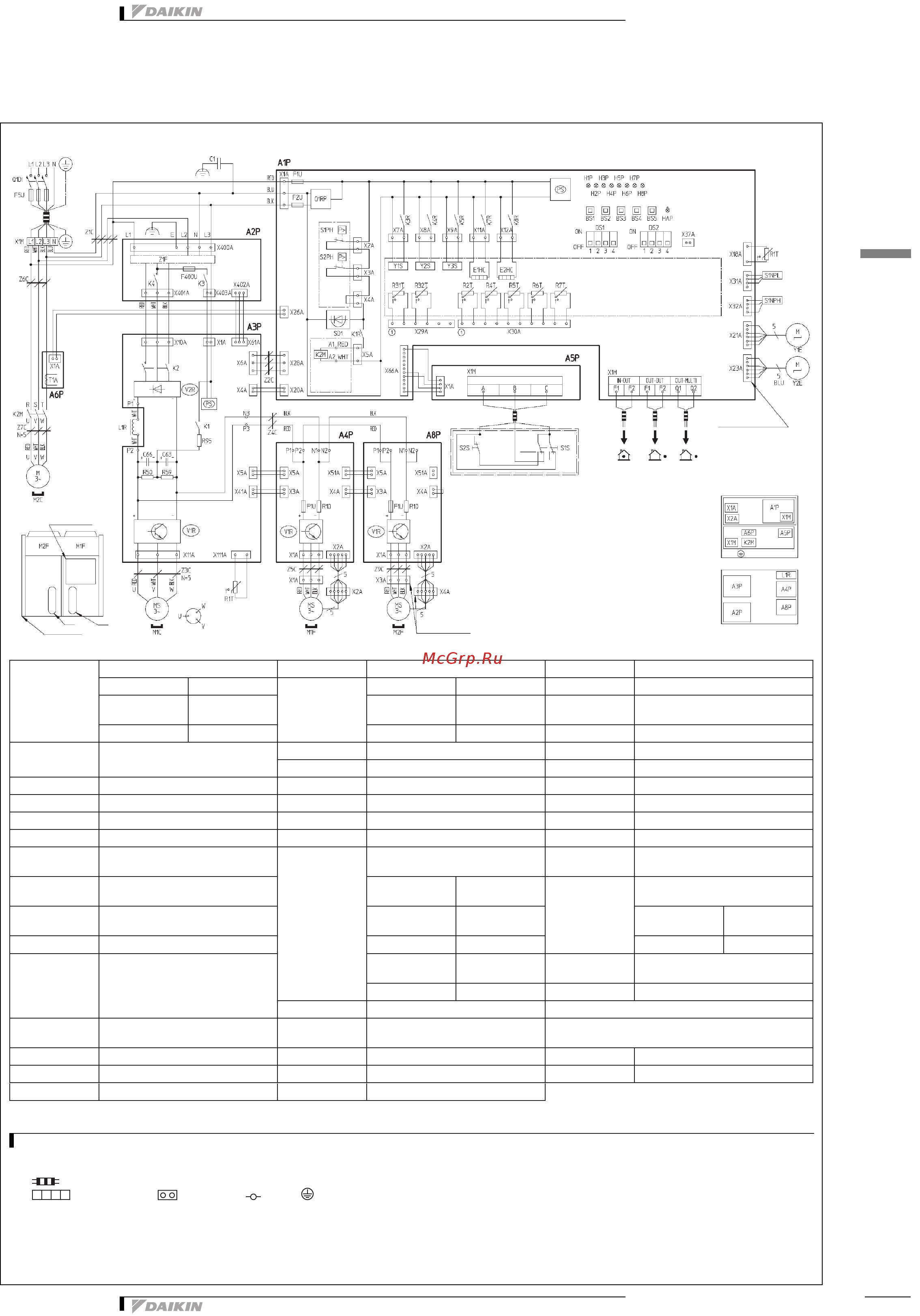 Daikin EWYQ025BAWN [25/34] Монтажные схемы