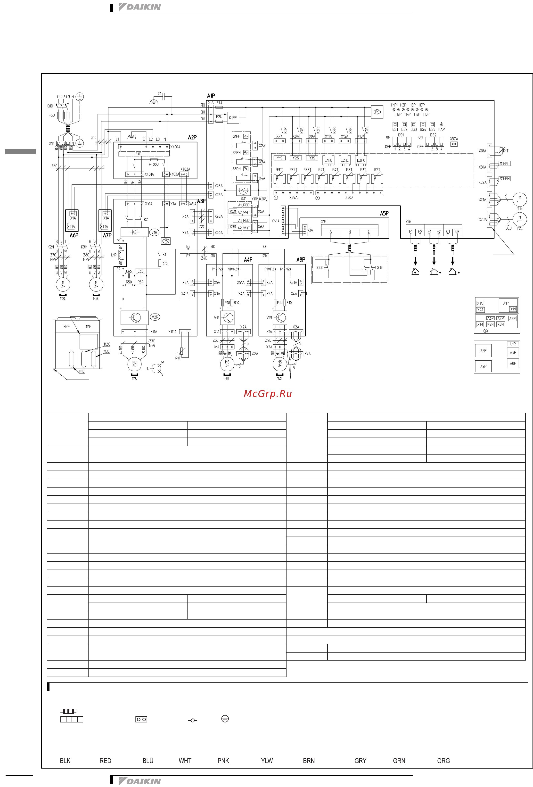 Daikin EWYQ025BAWN [26/34] Монтажные схемы