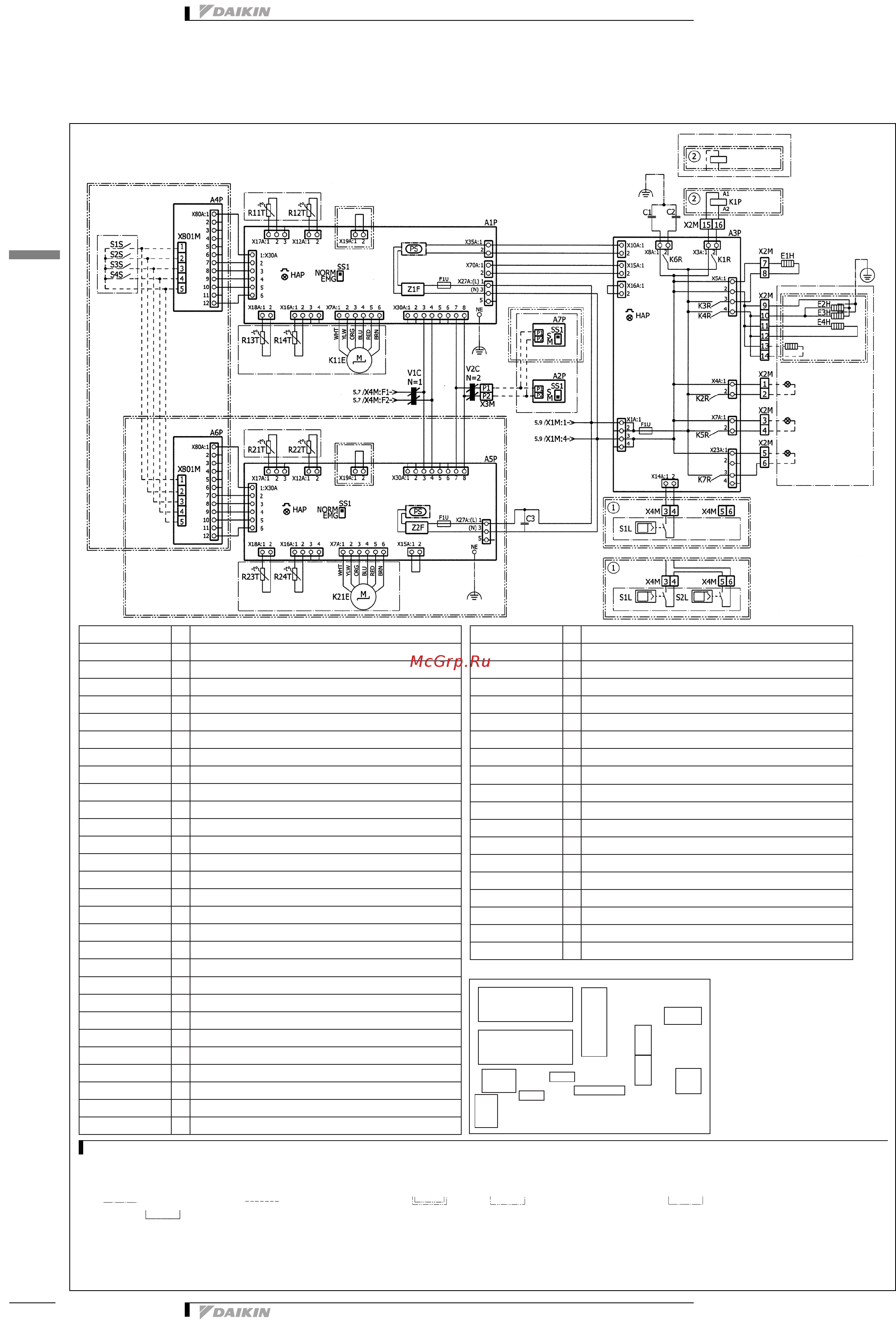 Daikin EWYQ025BAWN [28/34] Монтажные схемы