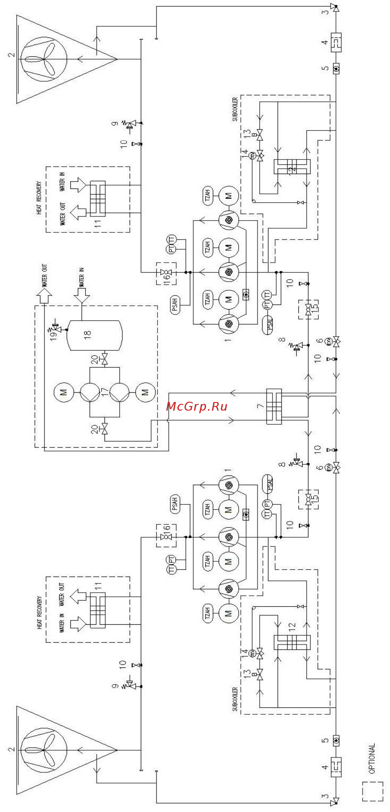 Daikin EWAT260B-SSA2-VFDFAN Инструкция по монтажу онлайн [29/34] 535469