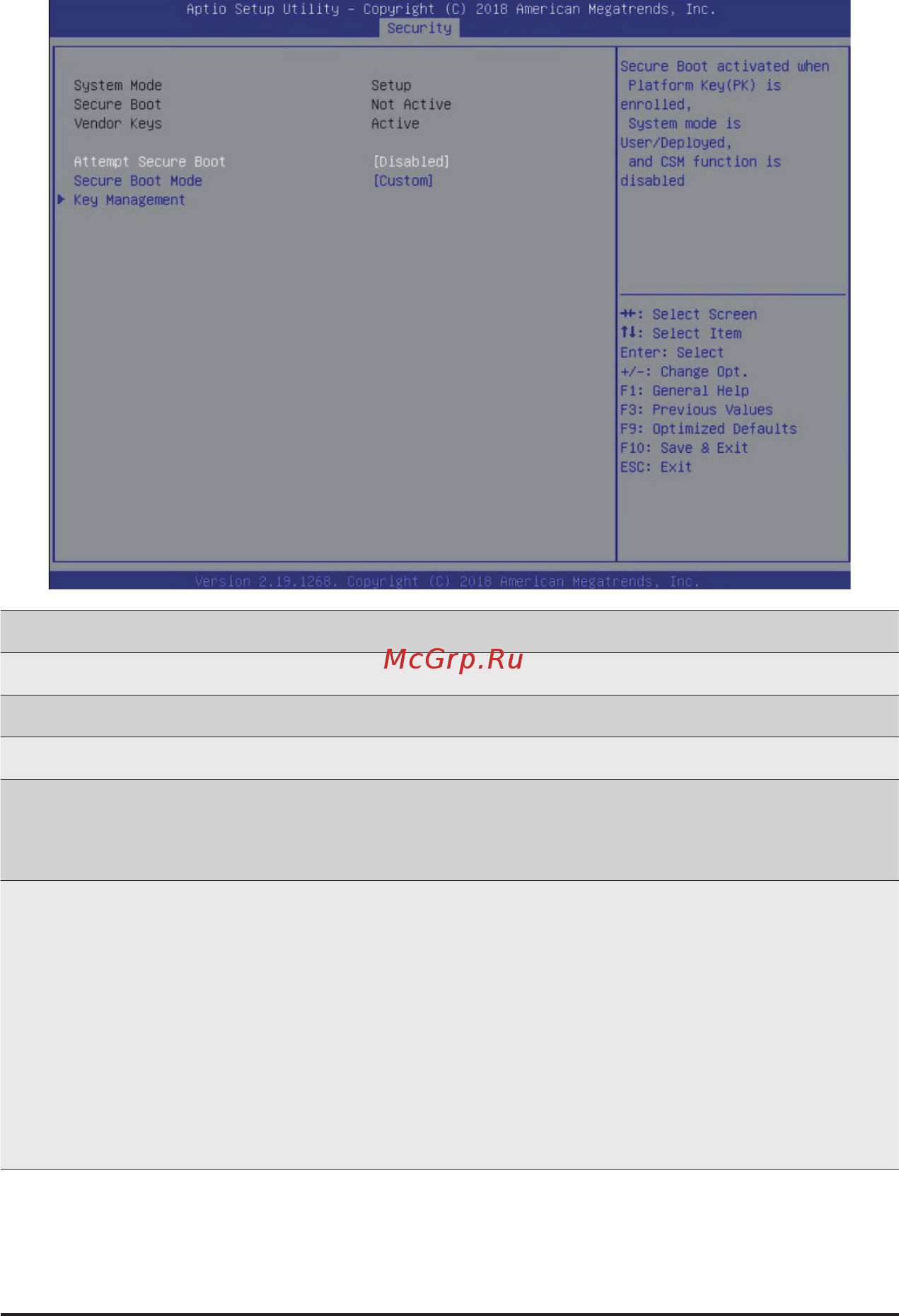 Gigabyte G481-HA0 (rev. 200) [109/124] 5 1 secure boot
