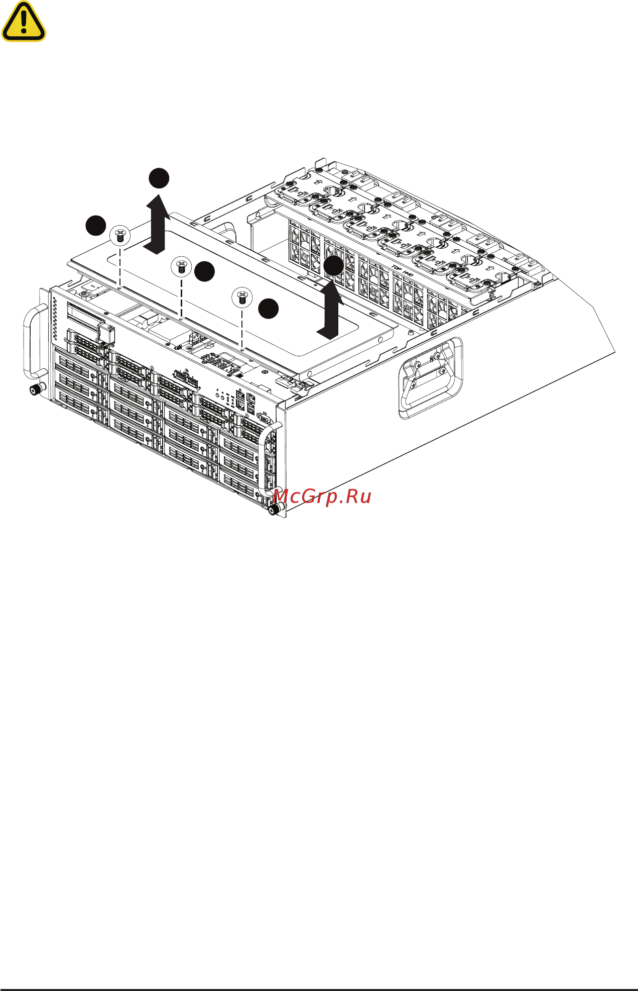 Gigabyte G481-HA0 (rev. 200) [41/124] 11 removing the top front cover