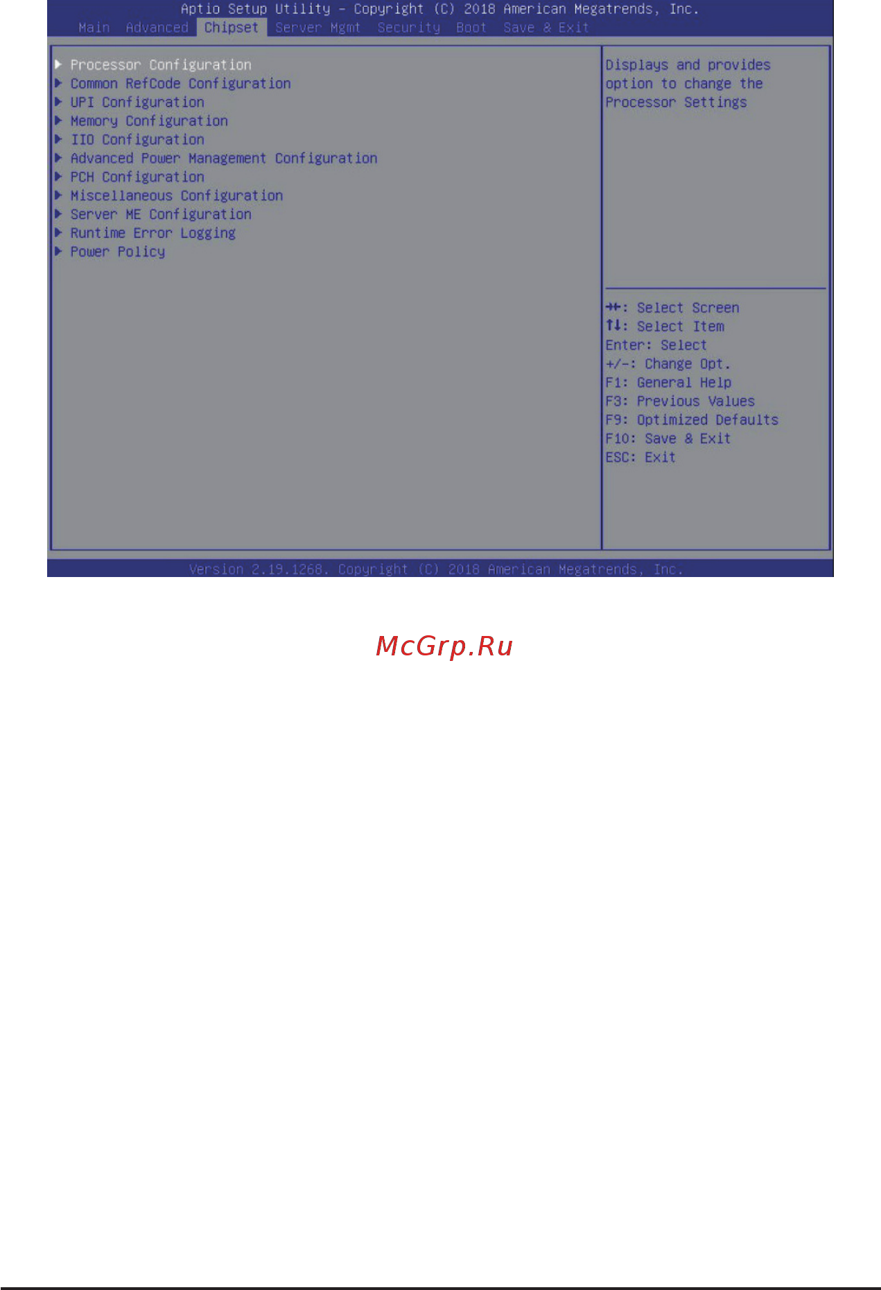 Gigabyte G481-HA0 (rev. 200) [81/124] 3 chipset setup menu