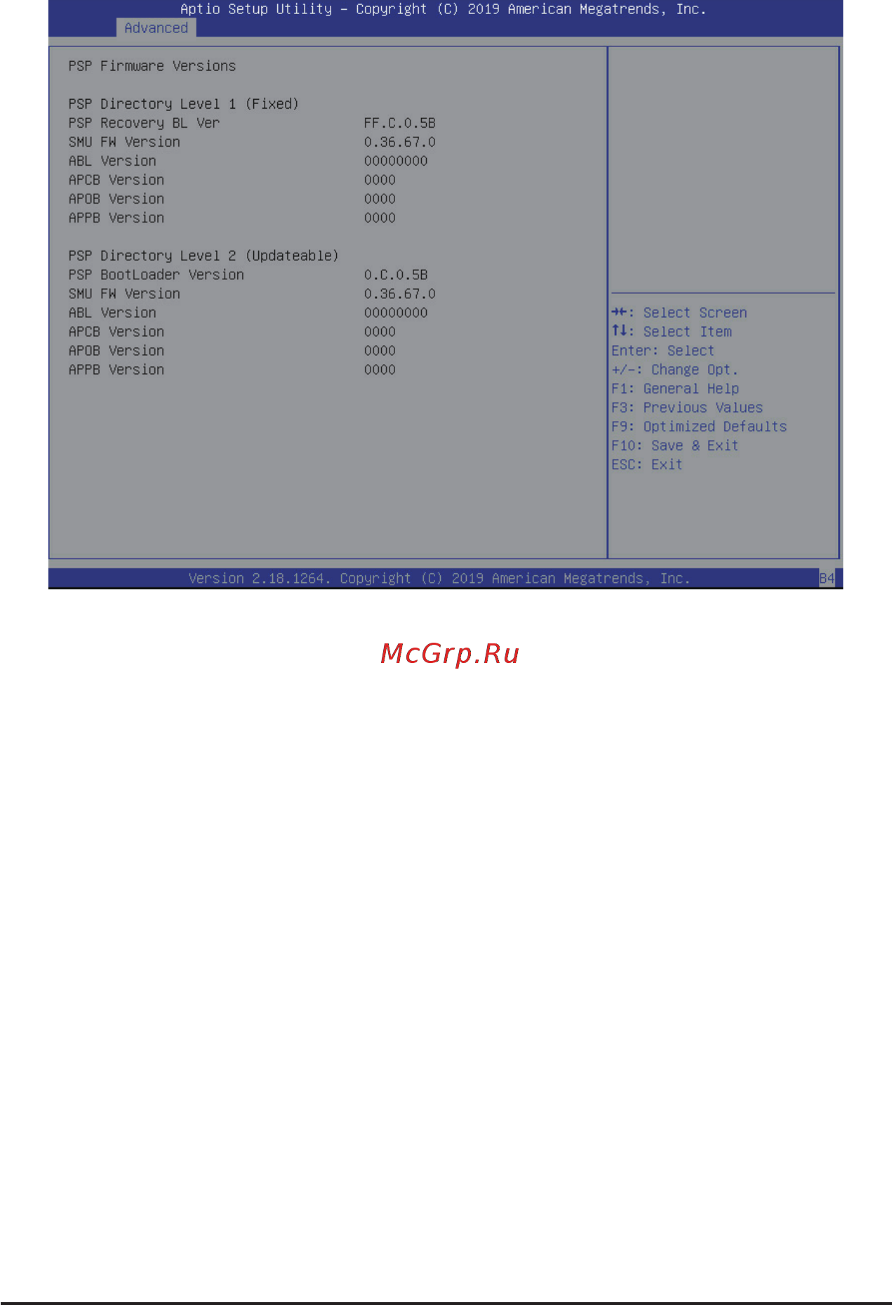 Gigabyte H252-Z10 (rev. 100) [51/131] 2 2 psp firmware versions