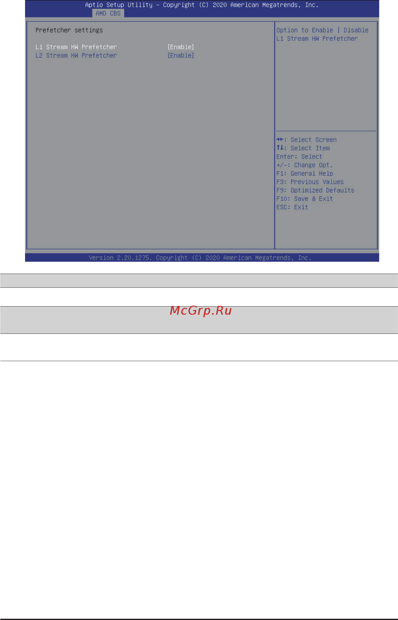 Gigabyte H262-Z6B (rev. 100) [100/172] 3 1 2 prefetcher settings