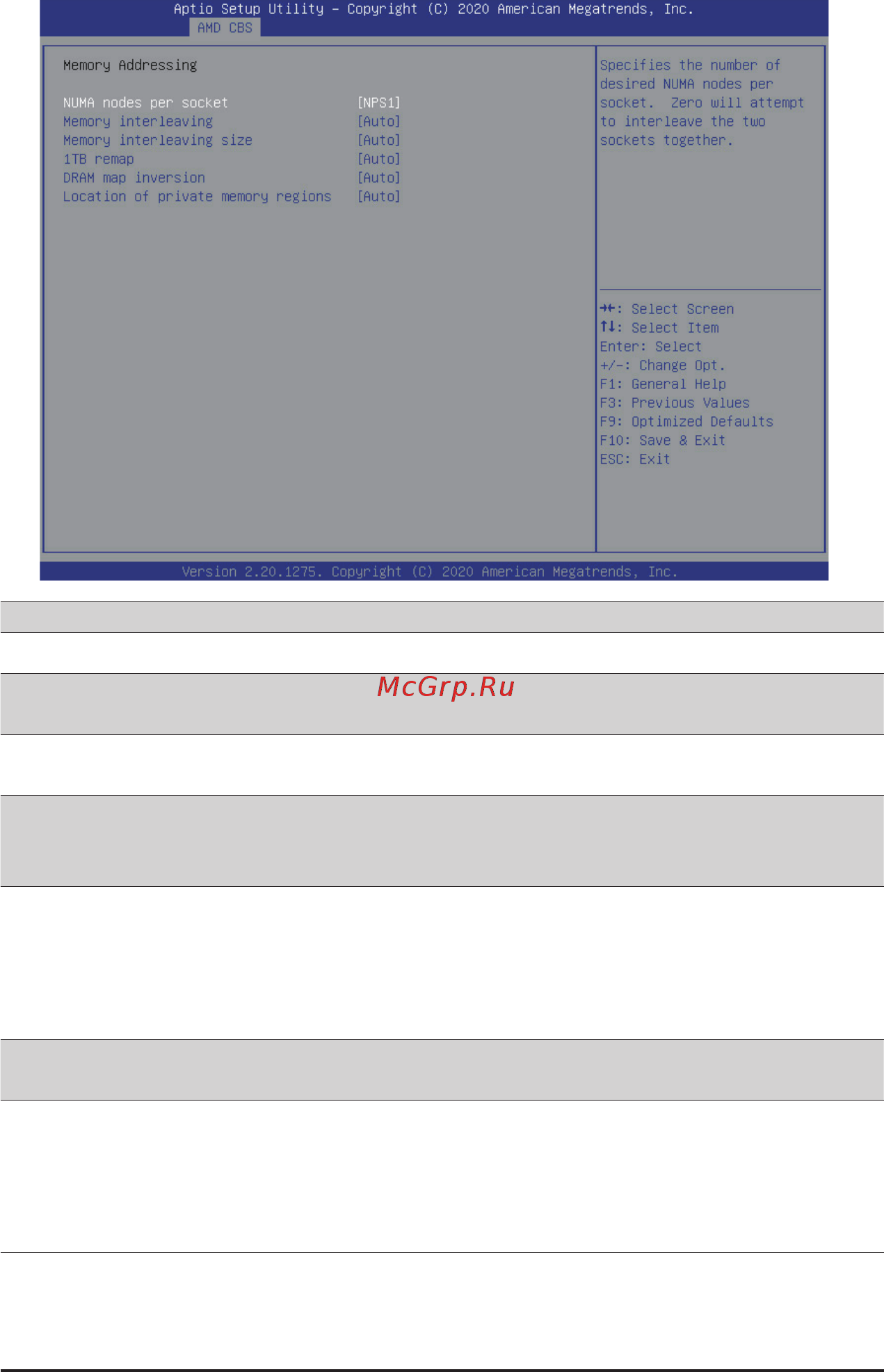 Gigabyte H262-Z6B (rev. 100) [104/172] 3 2 2 memory addressing