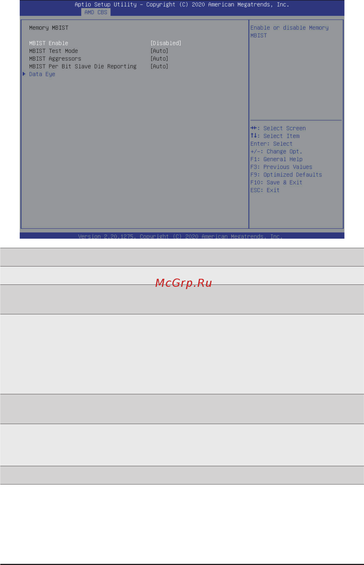 Gigabyte H262-Z6B (rev. 100) [117/172] 3 3 4 memory mbist