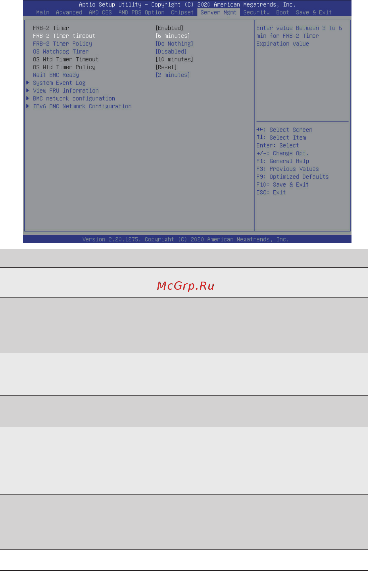 Gigabyte H262-Z6B (rev. 100) [136/172] 6 server management menu