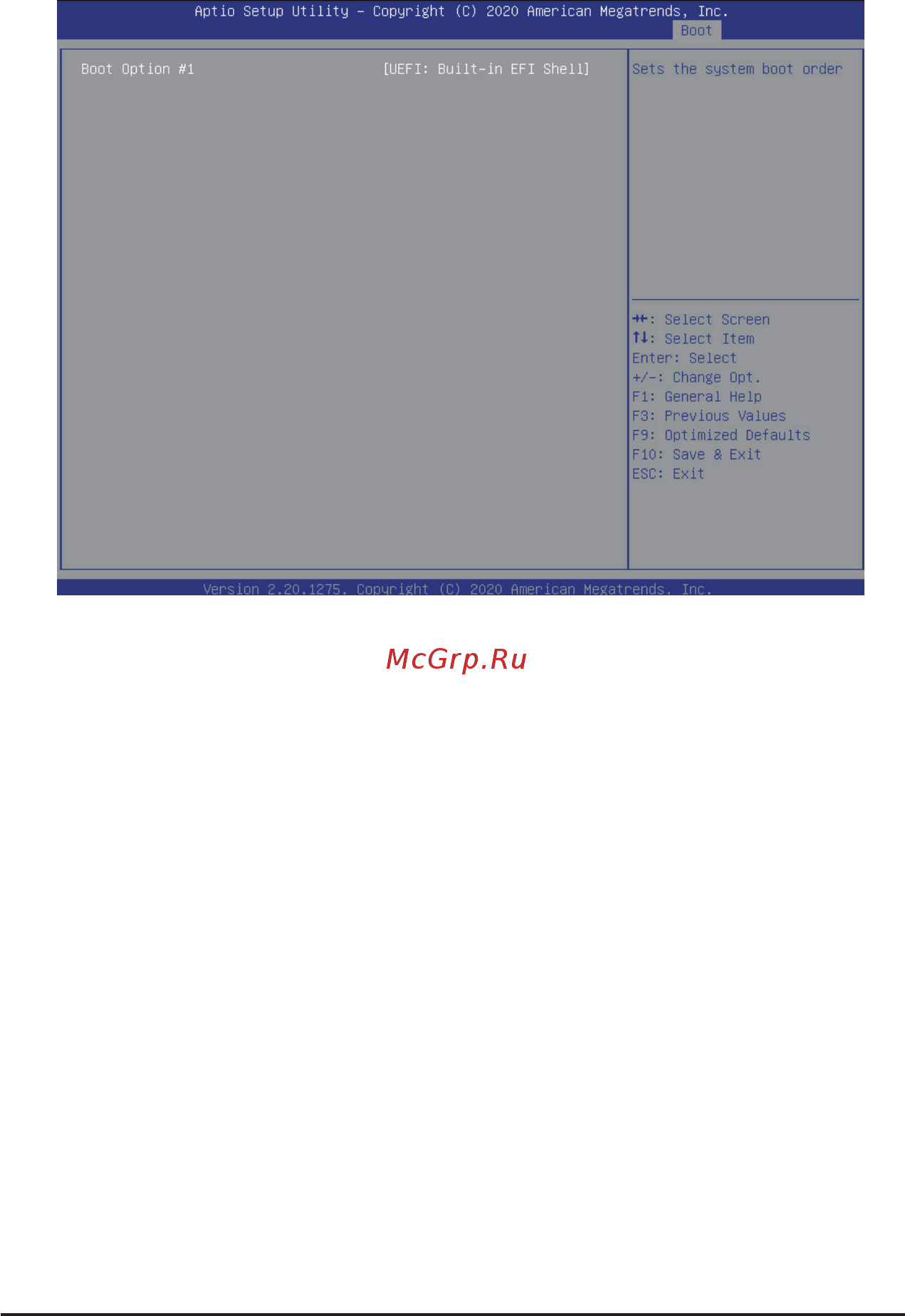 Gigabyte H262-Z6B (rev. 100) [148/172] 8 2 uefi application boot priorities