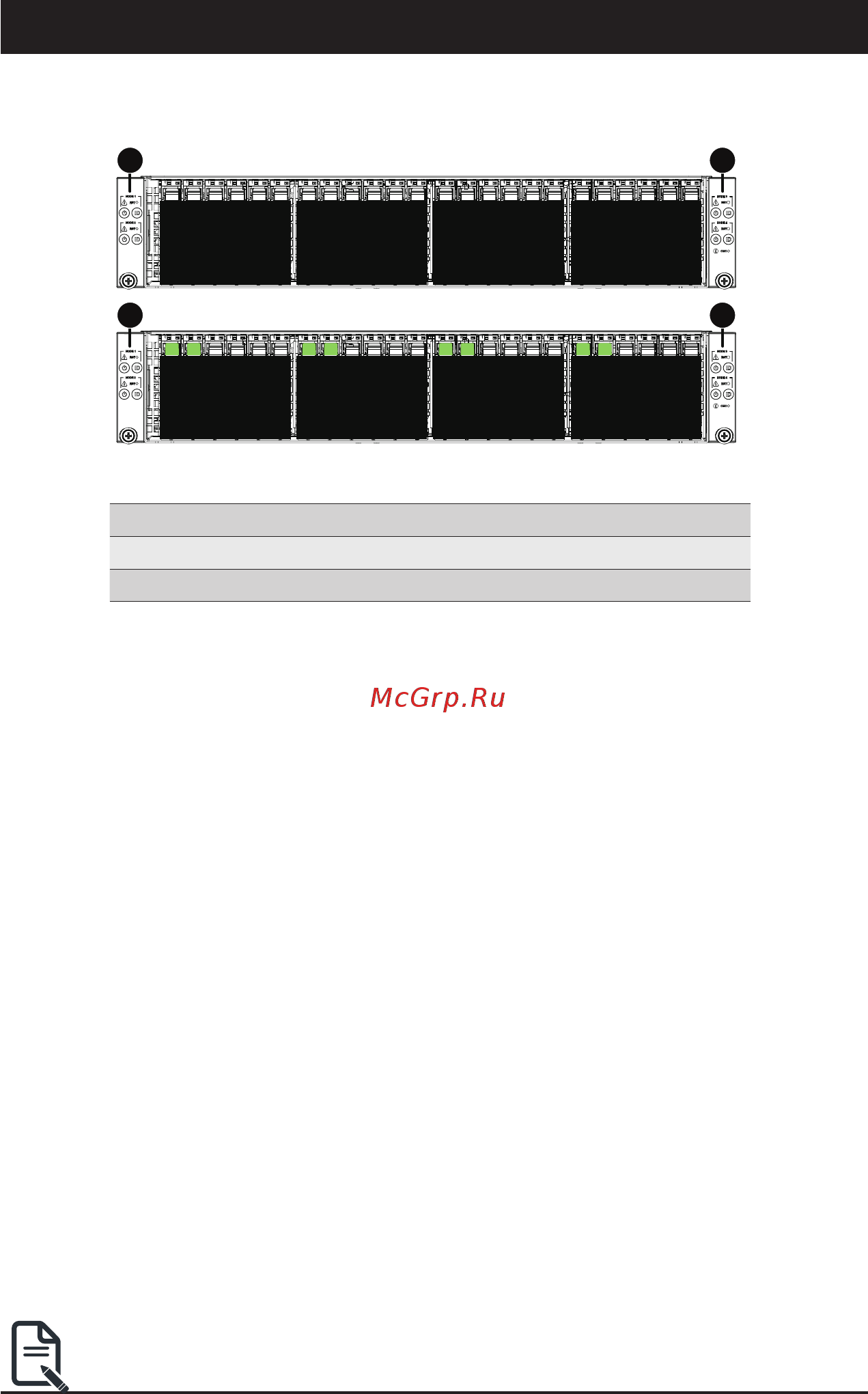Gigabyte H262-Z6B (rev. 100) [17/172] No decription 1 front panel leds and buttons green hdd latches support nvme