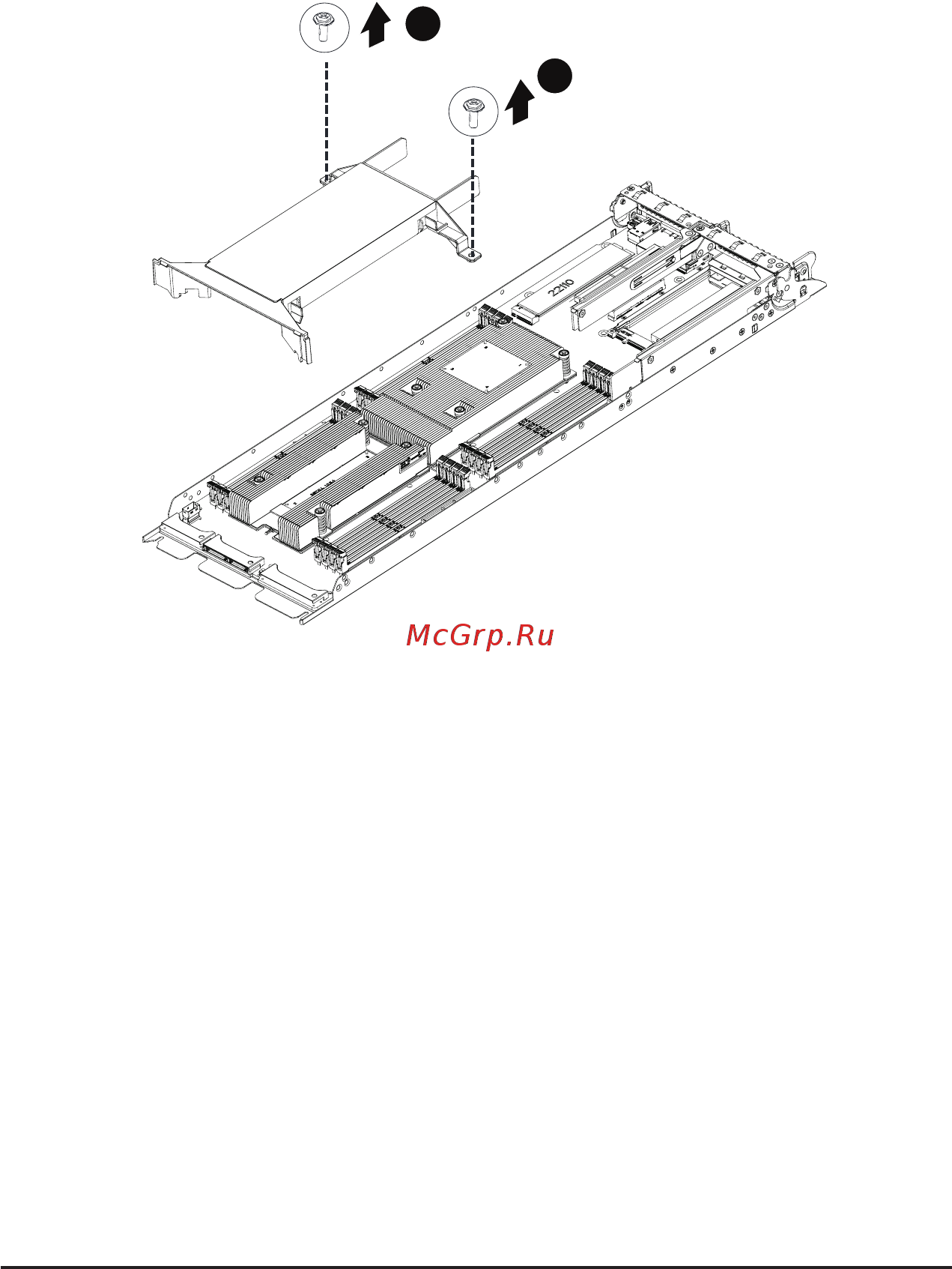 Gigabyte H262-Z6B (rev. 100) [29/172] 4 removing and installing the fan duct