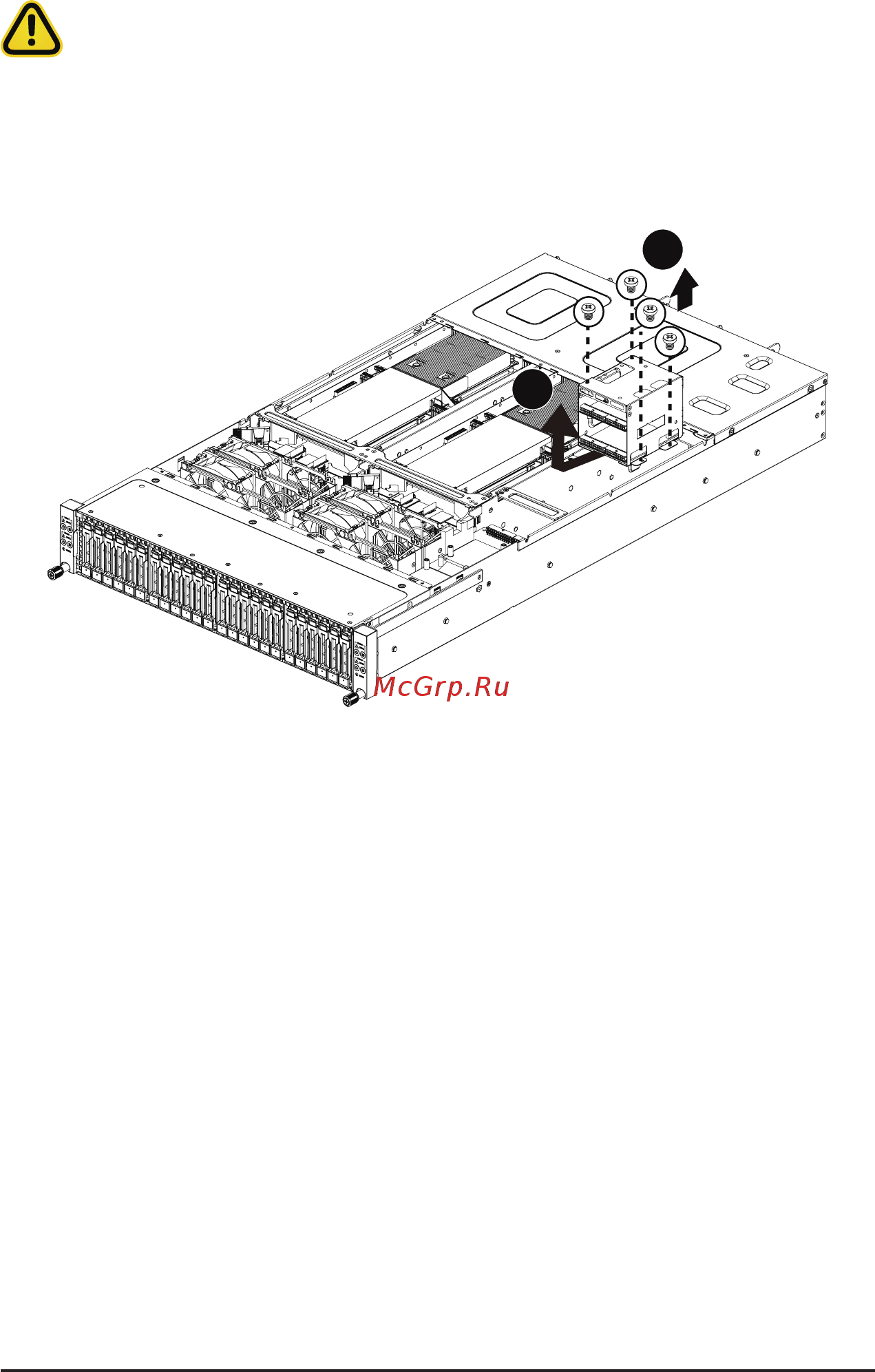 Gigabyte H262-Z6B (rev. 100) [41/172] 12 replacing power distribution board cage