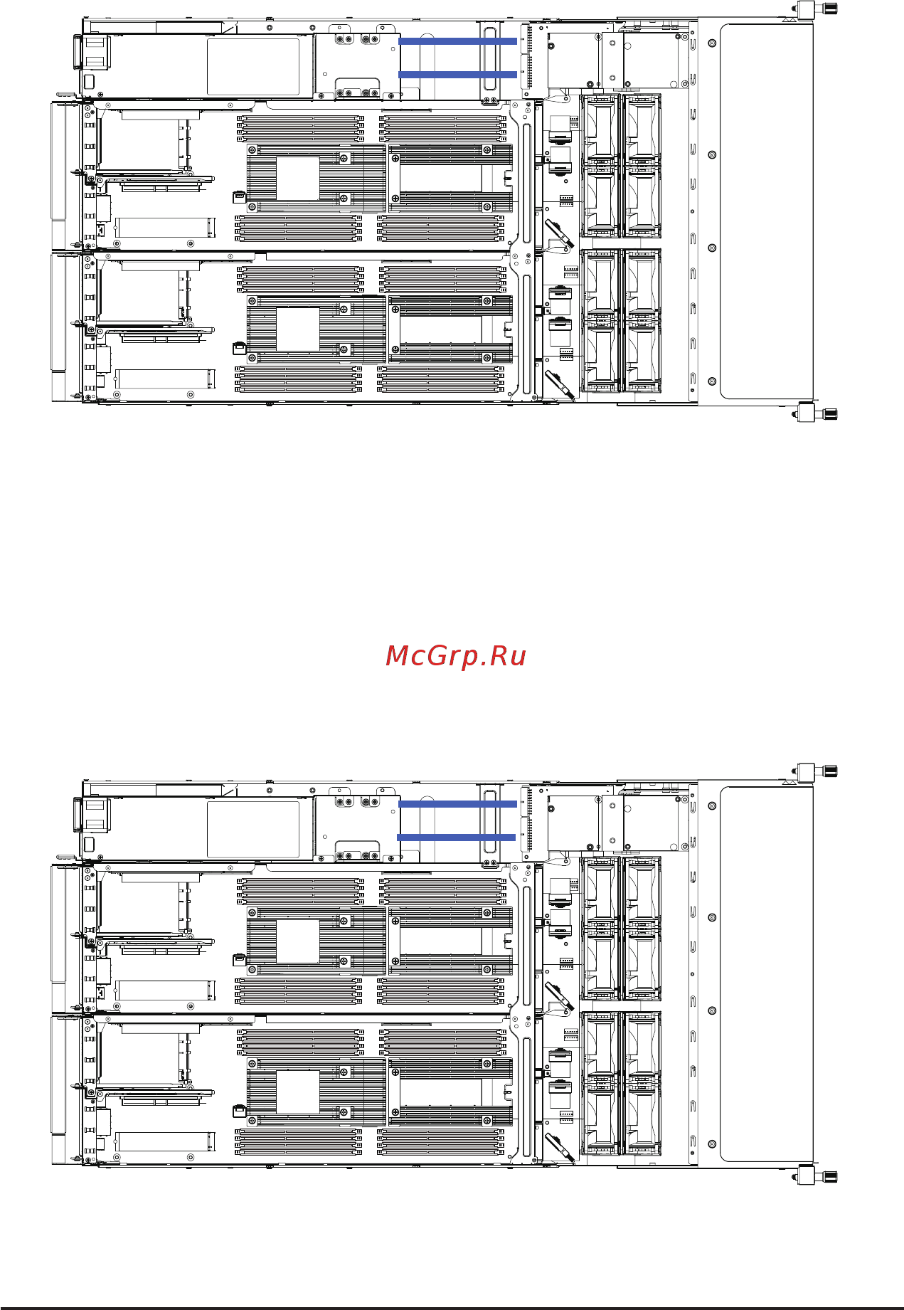 Gigabyte H262-Z6B (rev. 100) [43/172] Power distribution board to middle boardcable bottom