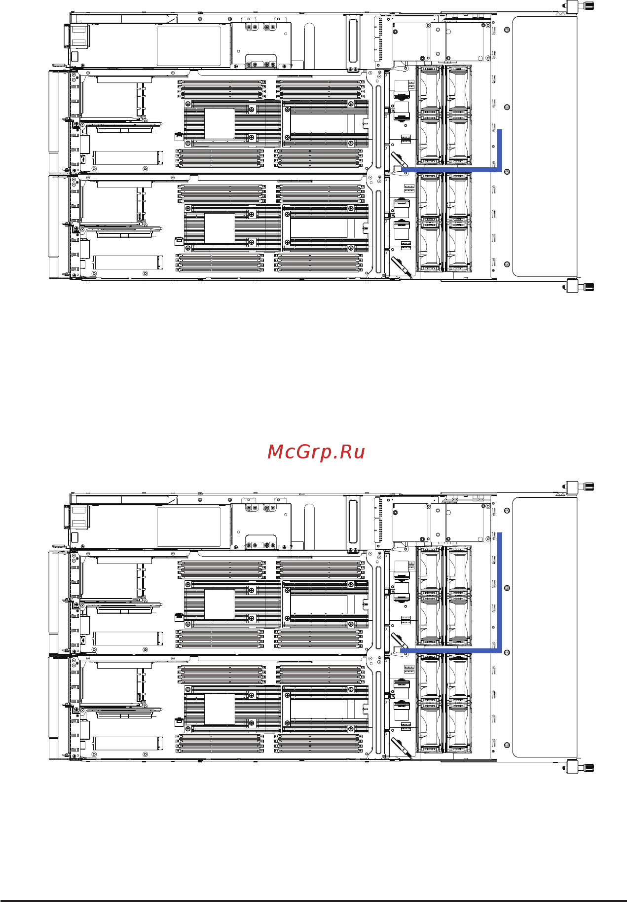 Gigabyte H262-Z6A (rev. 100) [45/172] Top middle board to hdd back plane board cable sata3