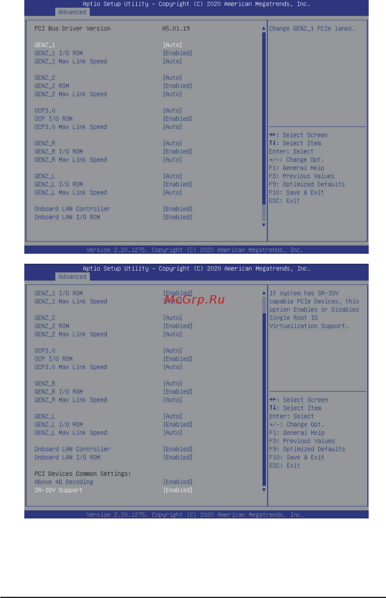 Gigabyte H262-Z6B (rev. 100) [78/172] 2 9 pci subsystem settings