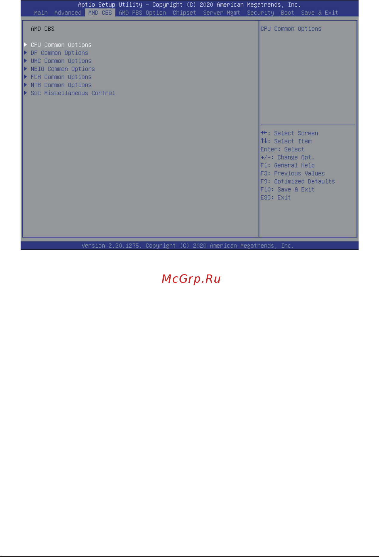Gigabyte H262-Z6B (rev. 100) [96/172] 3 amd cbs menu