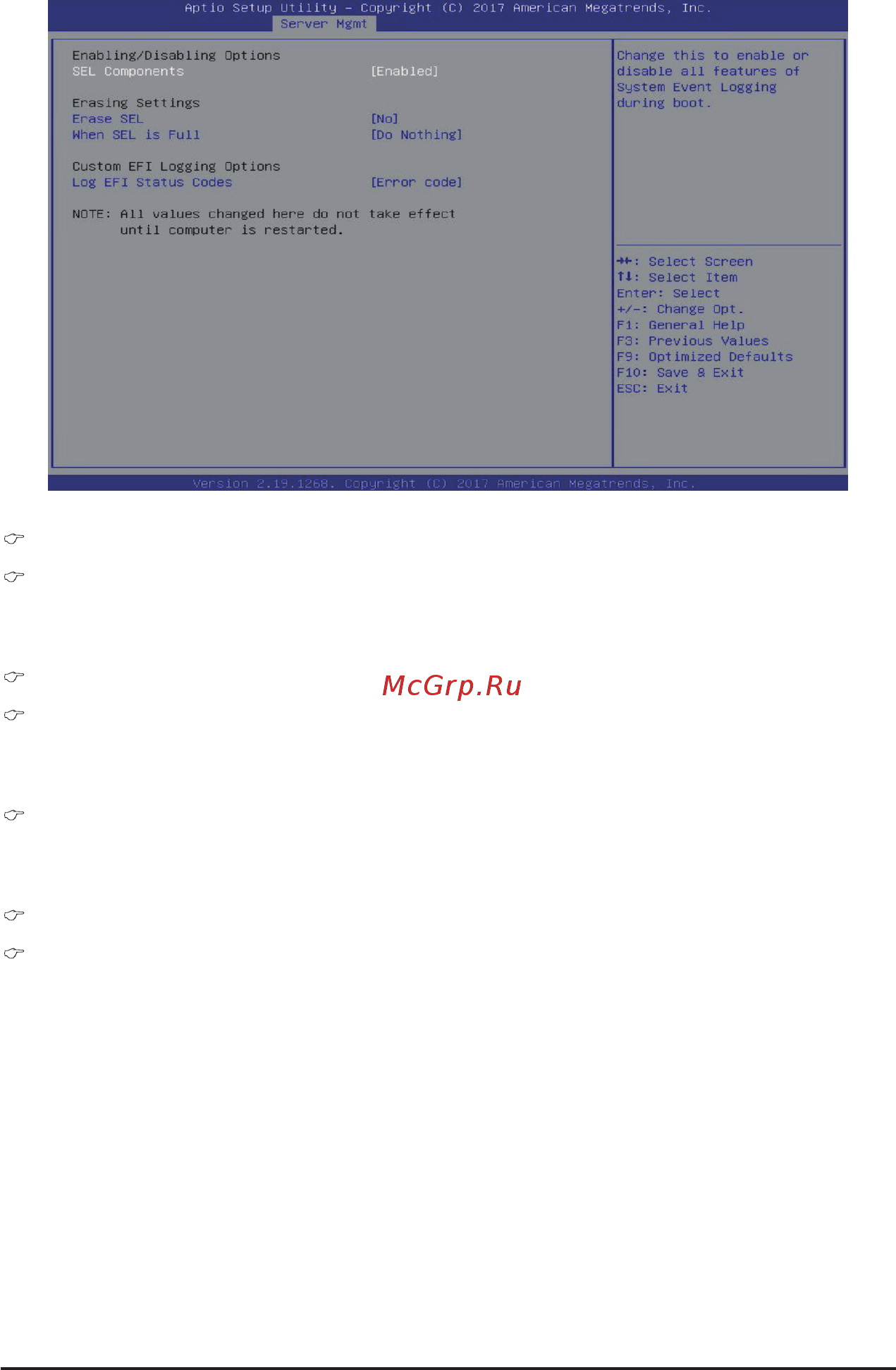 Gigabyte H261-N80 (rev. 100/A00/B00) [104/123] When sel is full