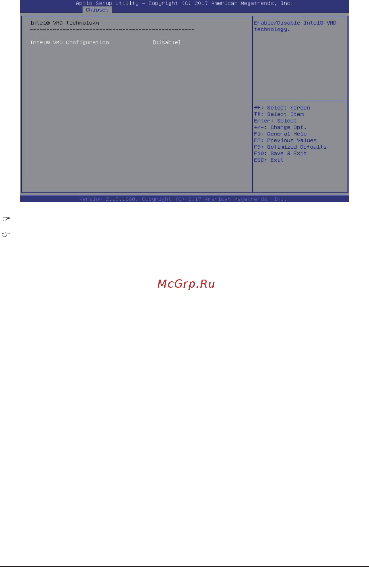 Gigabyte H261-3C0 (rev. 100) [83/123] Intel vmd technology intel vmdconfiguration