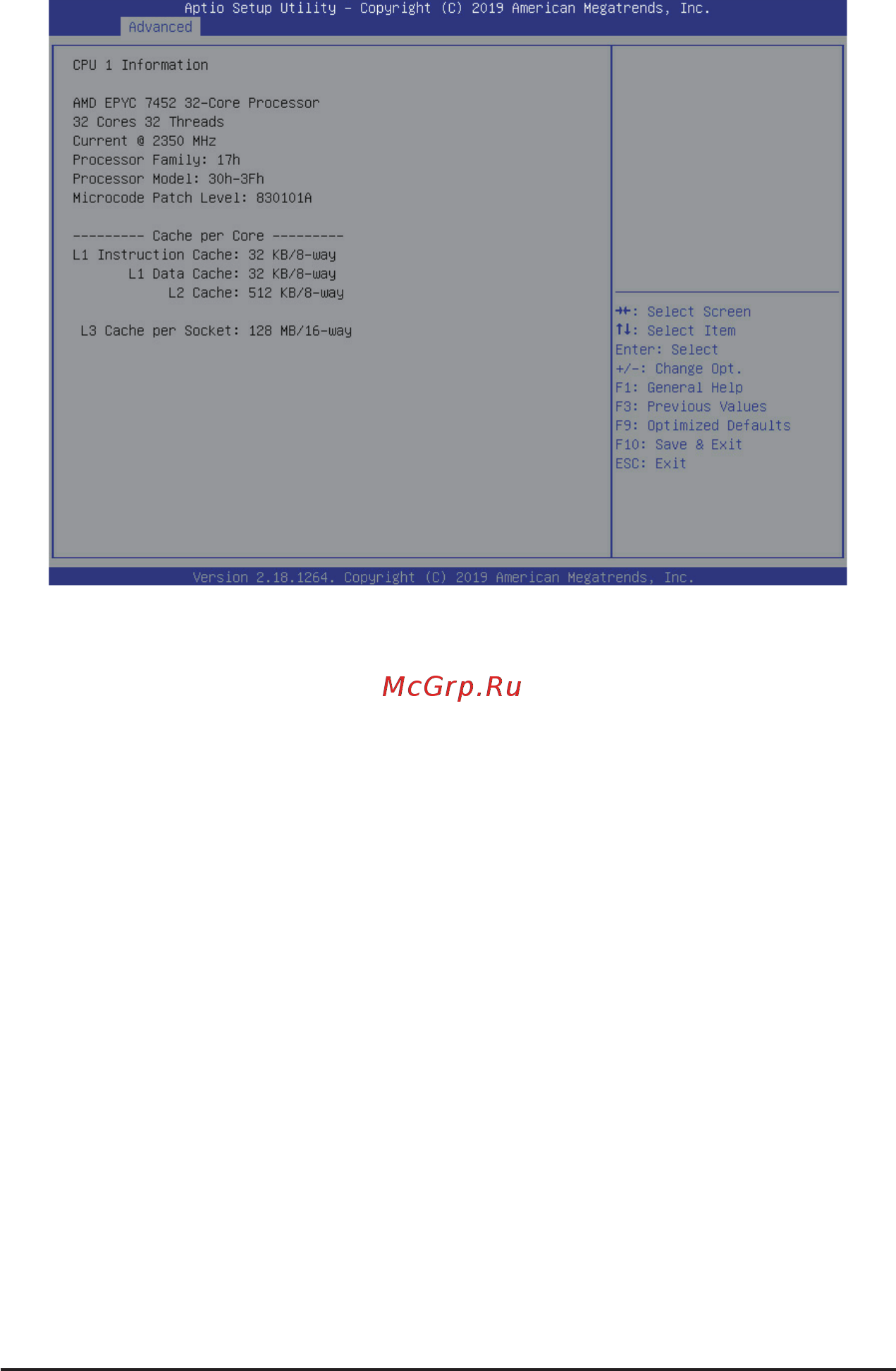 Gigabyte H261-Z60 (rev. A00) [61/130] 2 7 2 cpu 1 information