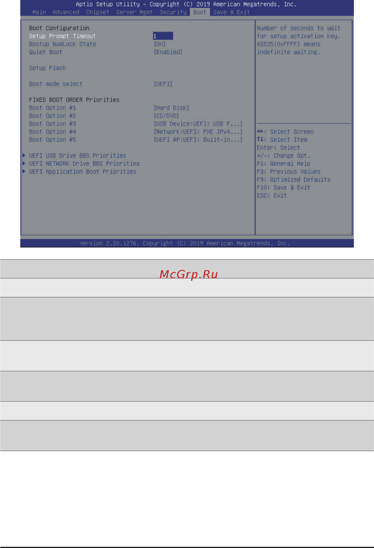 Gigabyte H261-NO0 (rev. 100) [103/113] 6 boot menu