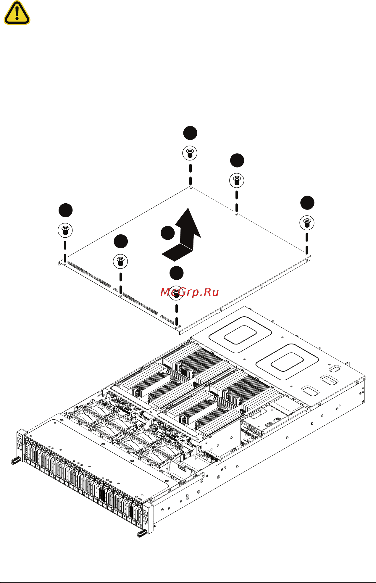 Gigabyte H261-NO0 (rev. 100) [28/113] 3 removing chassis cover