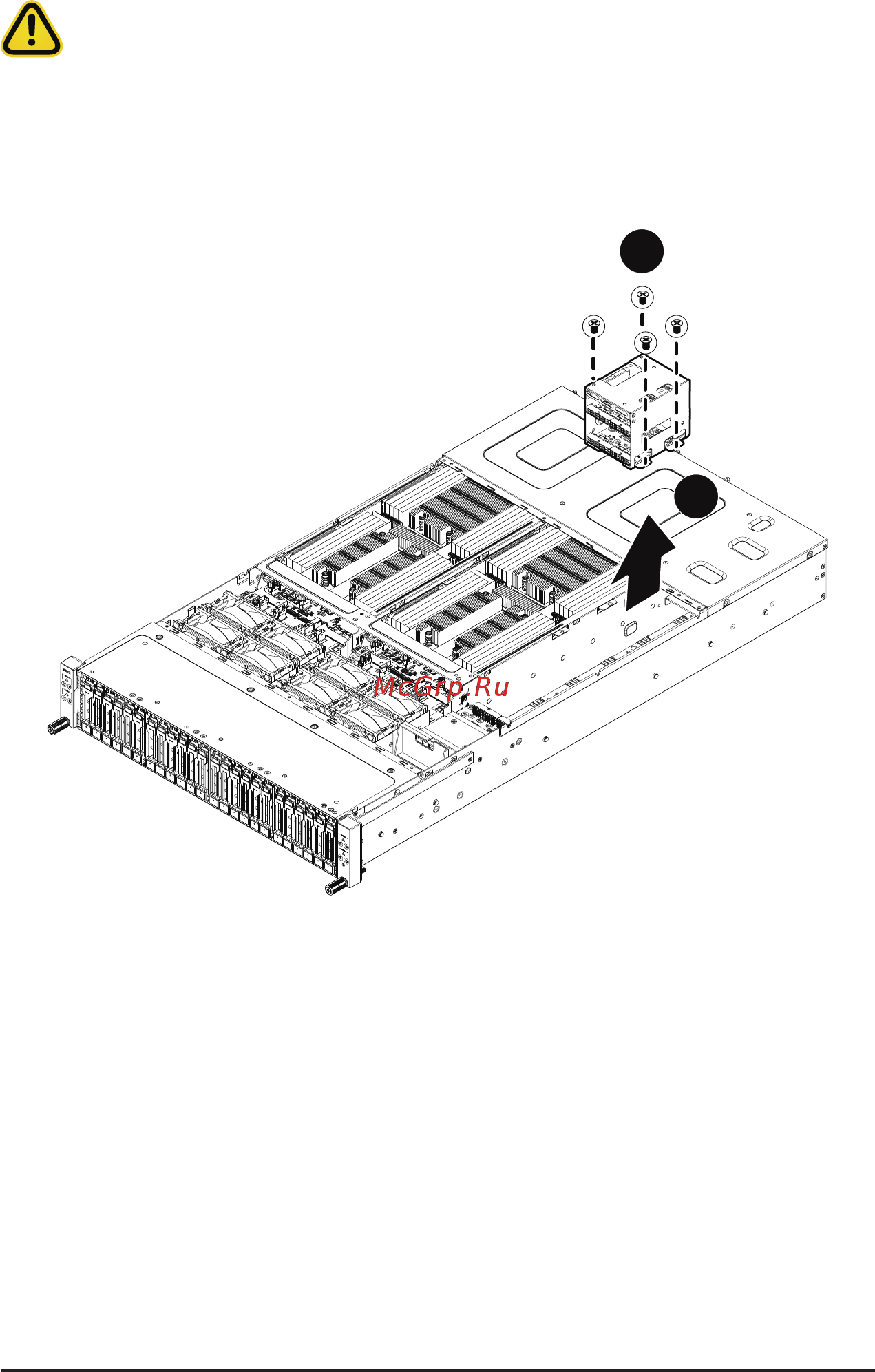 Gigabyte H261-NO0 (rev. 100) [42/113] 12 replacing power distribution board cage