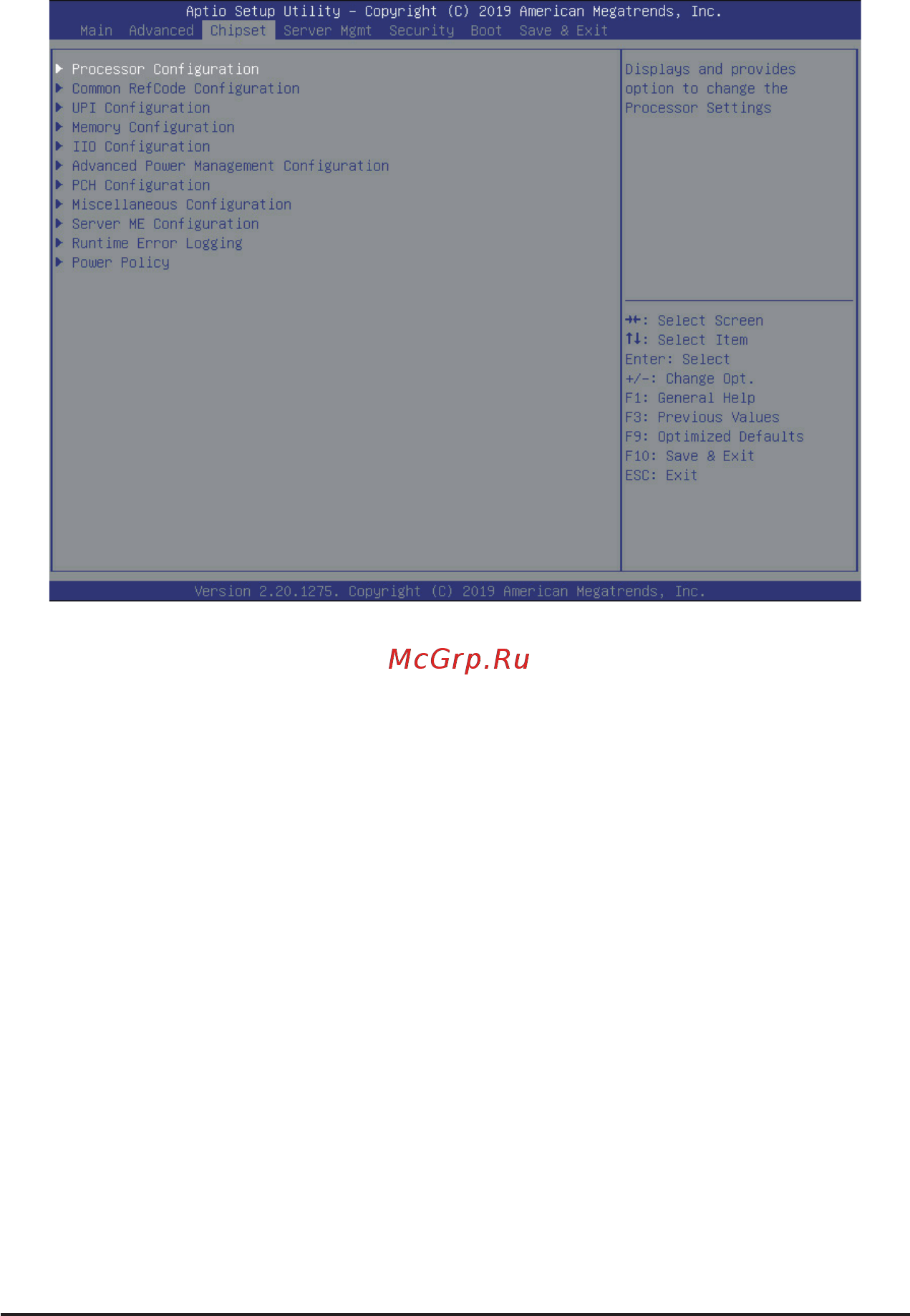 Gigabyte H261-NO0 (rev. 100) [73/113] 3 chipset setup menu