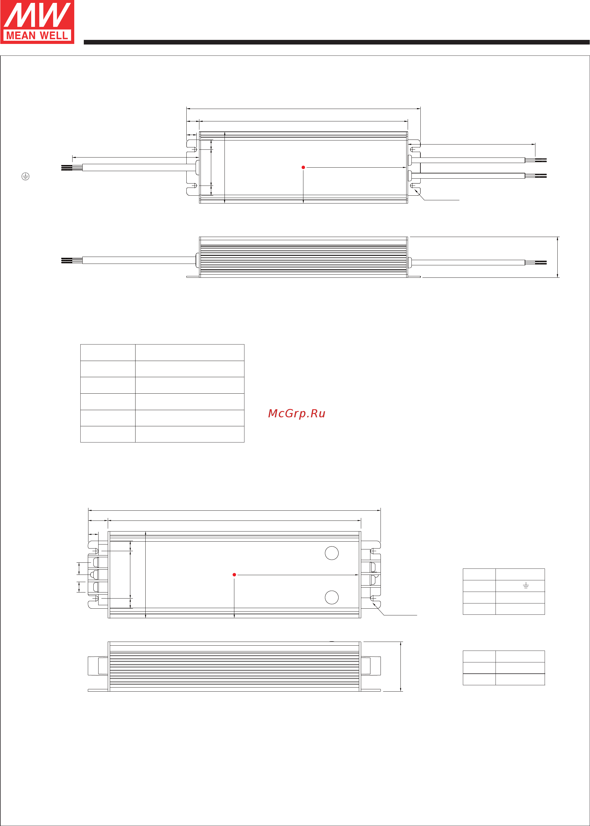 MEAN WELL CLG-150-24A [3/5] Output voltage and constant current level can be adjusted through internal potentiometer