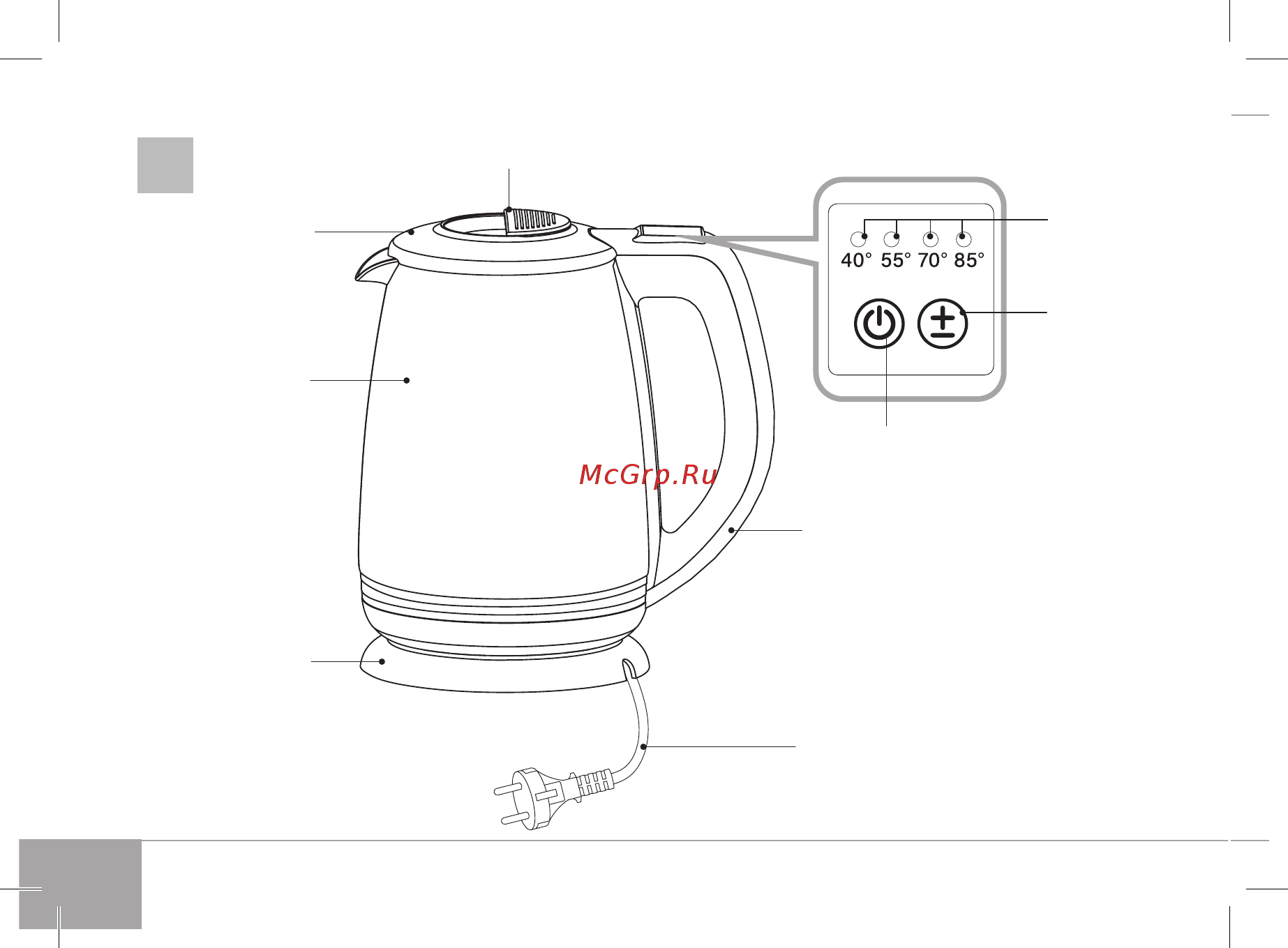 Redmond RK-G233S SkyKettle Инструкция по эксплуатации онлайн [4/32] 731795