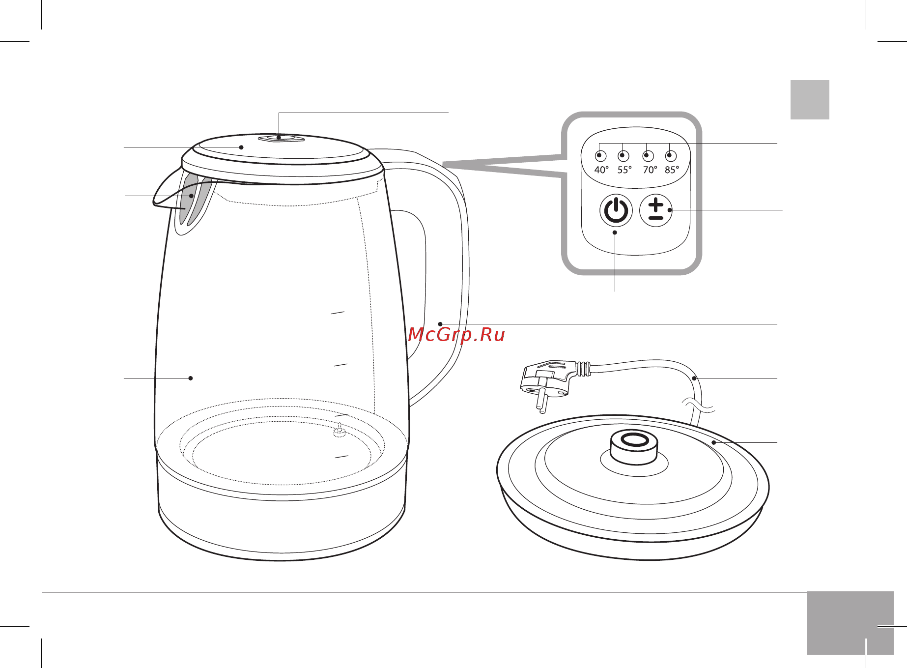 Redmond SkyKettle RK-G204S Инструкция по эксплуатации онлайн [3/40] 536728