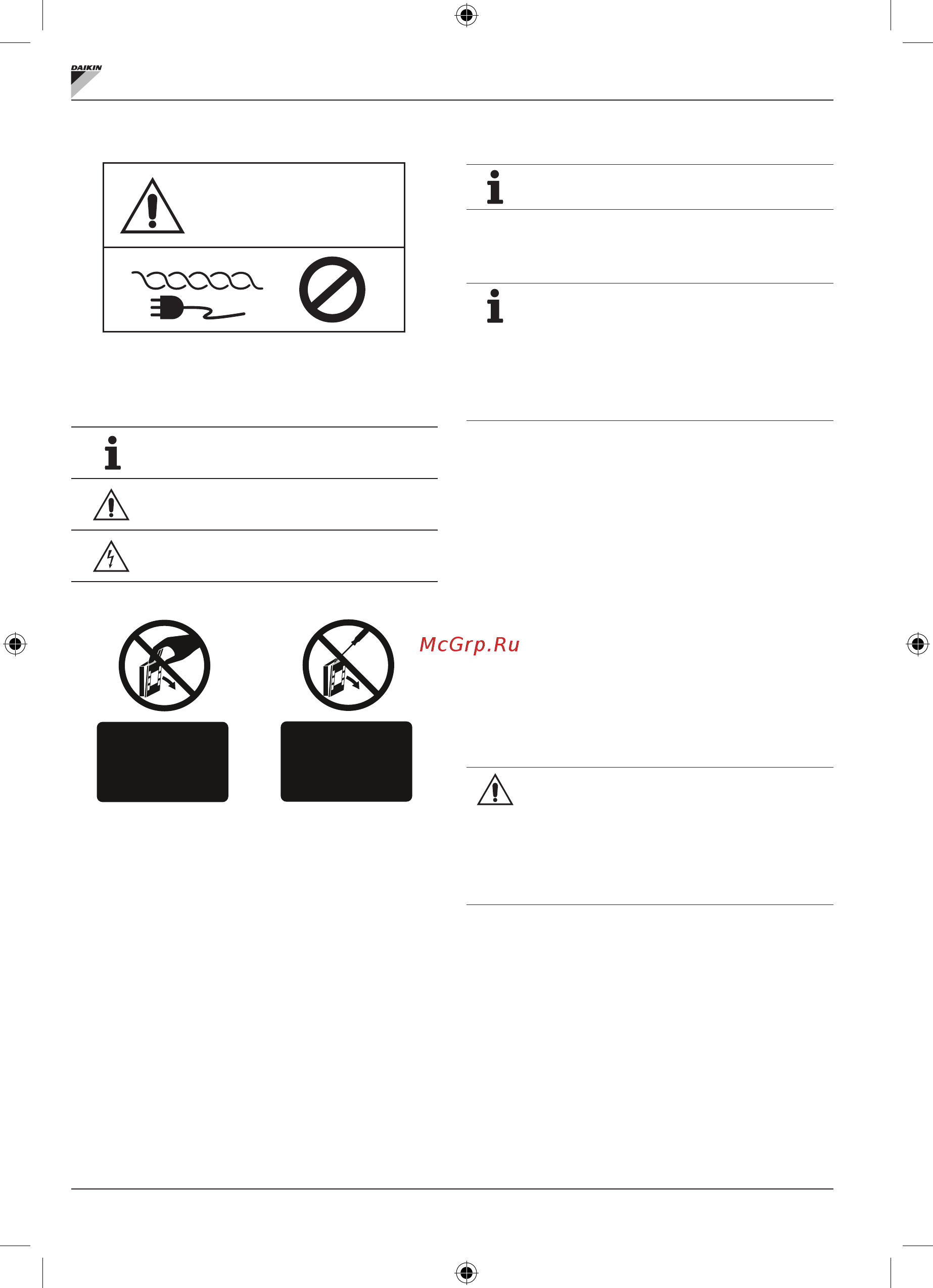 Daikin FWL04DAFV3 [4/280] Warning