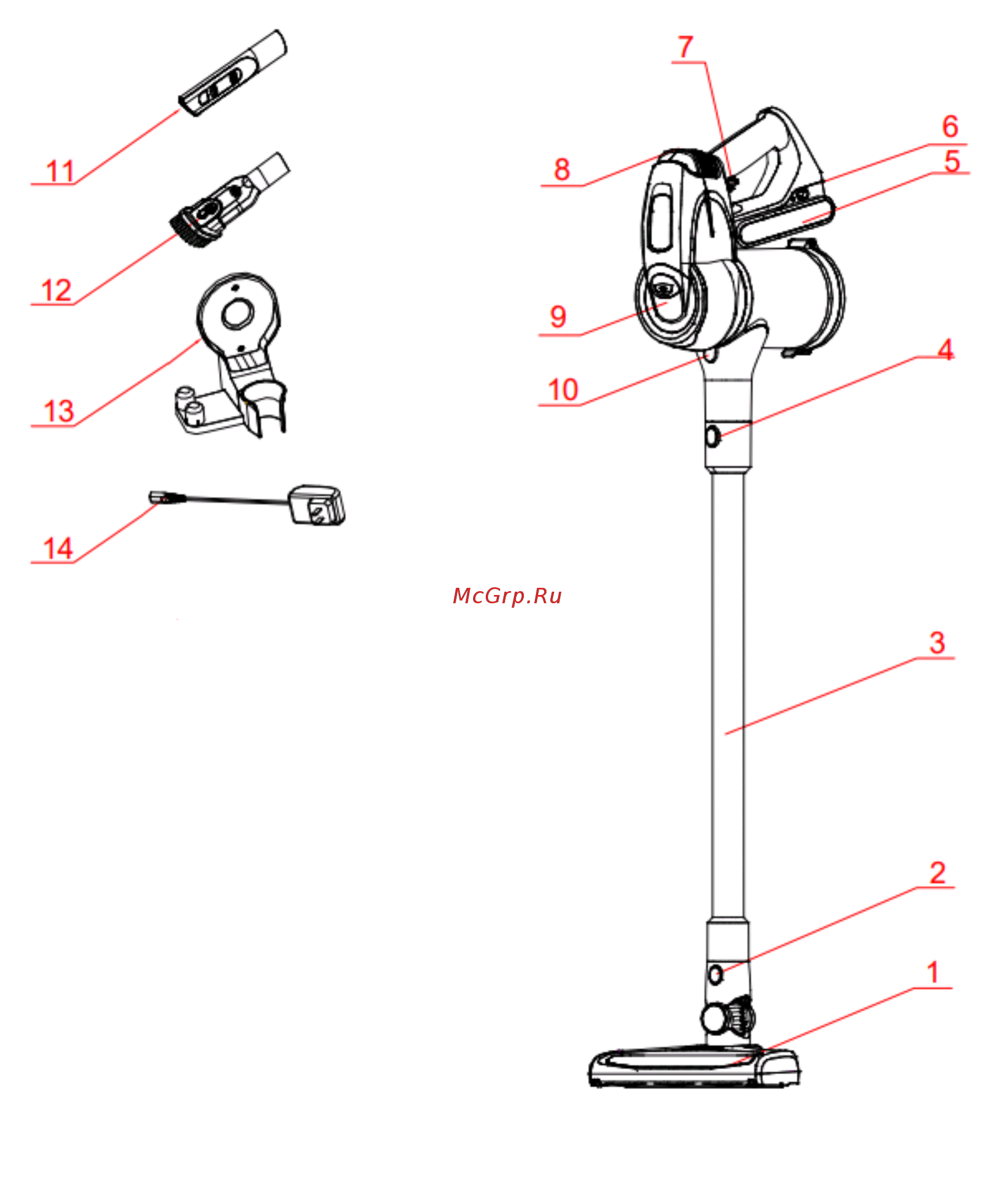 Polaris PVCS 1101 HandStickPRO Инструкция по эксплуатации онлайн [4/67] 537138