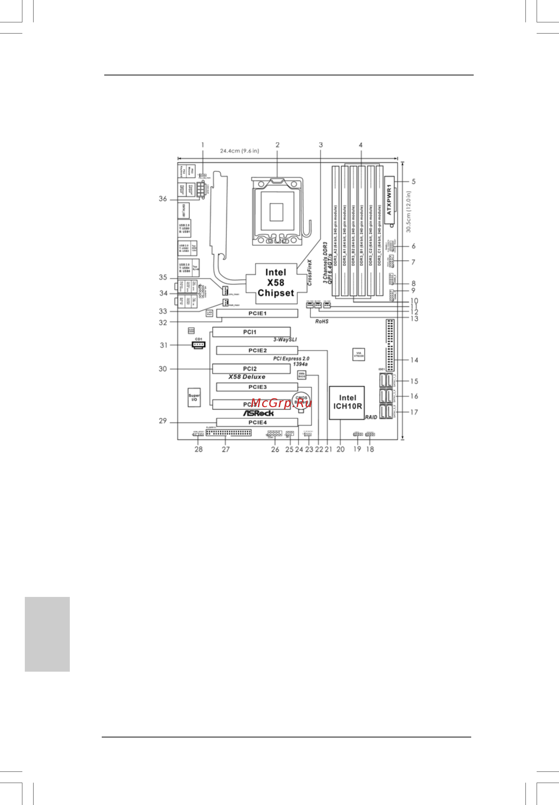 ASRock X58 Deluxe [2/192] Motherboard layout motherboard layout motherboard layout motherboard layout motherboard layout