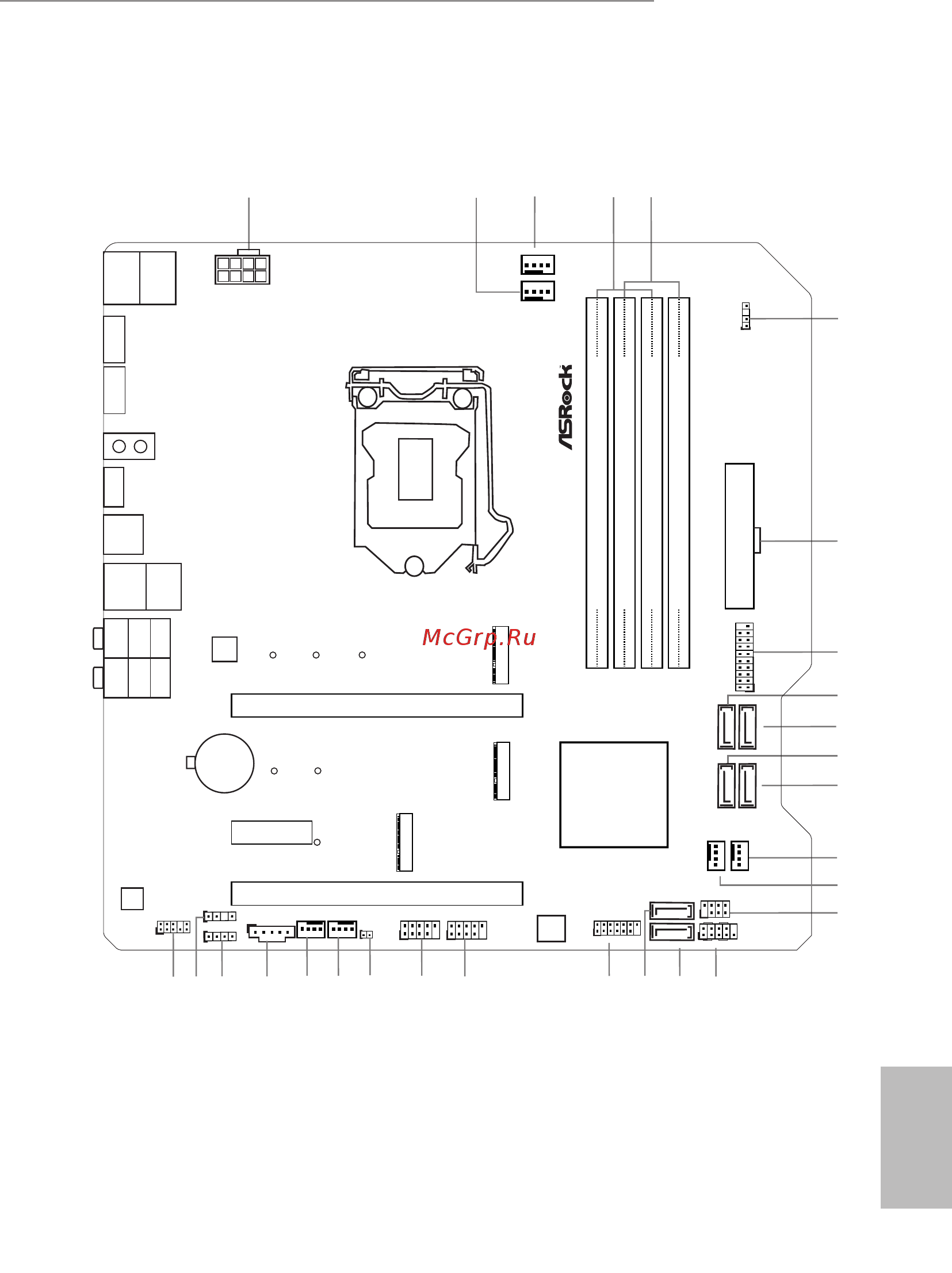 ASRock B460M Steel Legend [13/98] Motherboard layout