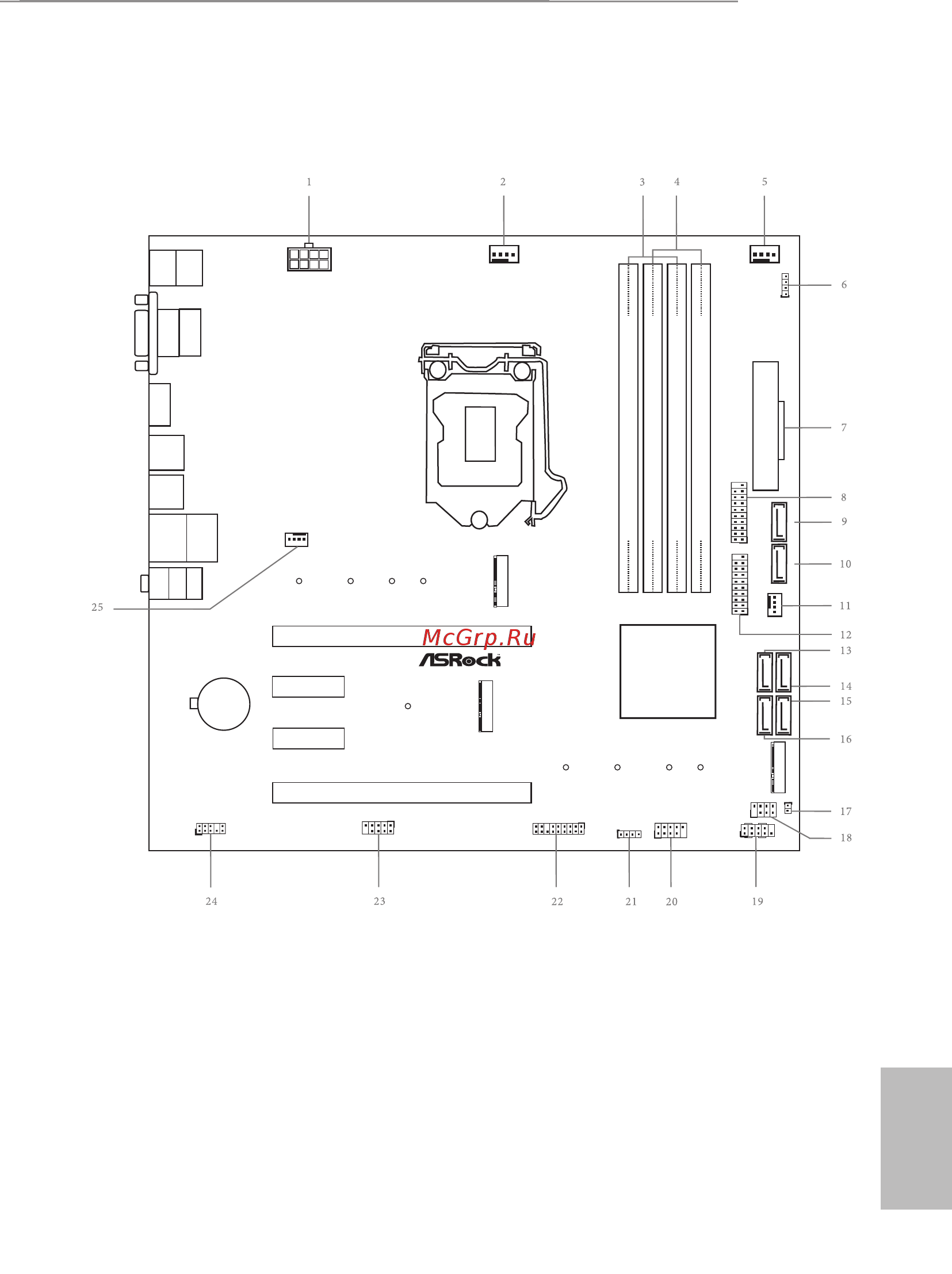 ASRock Z390M Pro4 [3/163] Motherboard layout